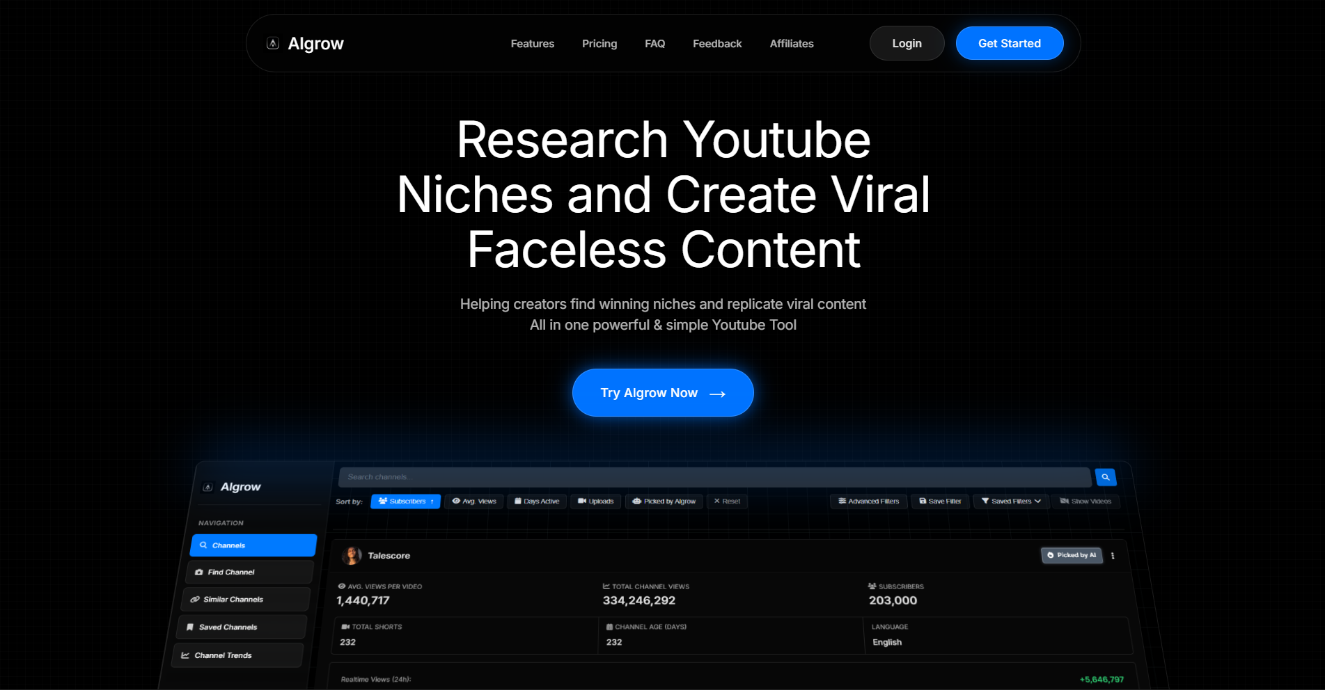 Algrow Review 2026: All-in-One YouTube Research & AI Video Tool?