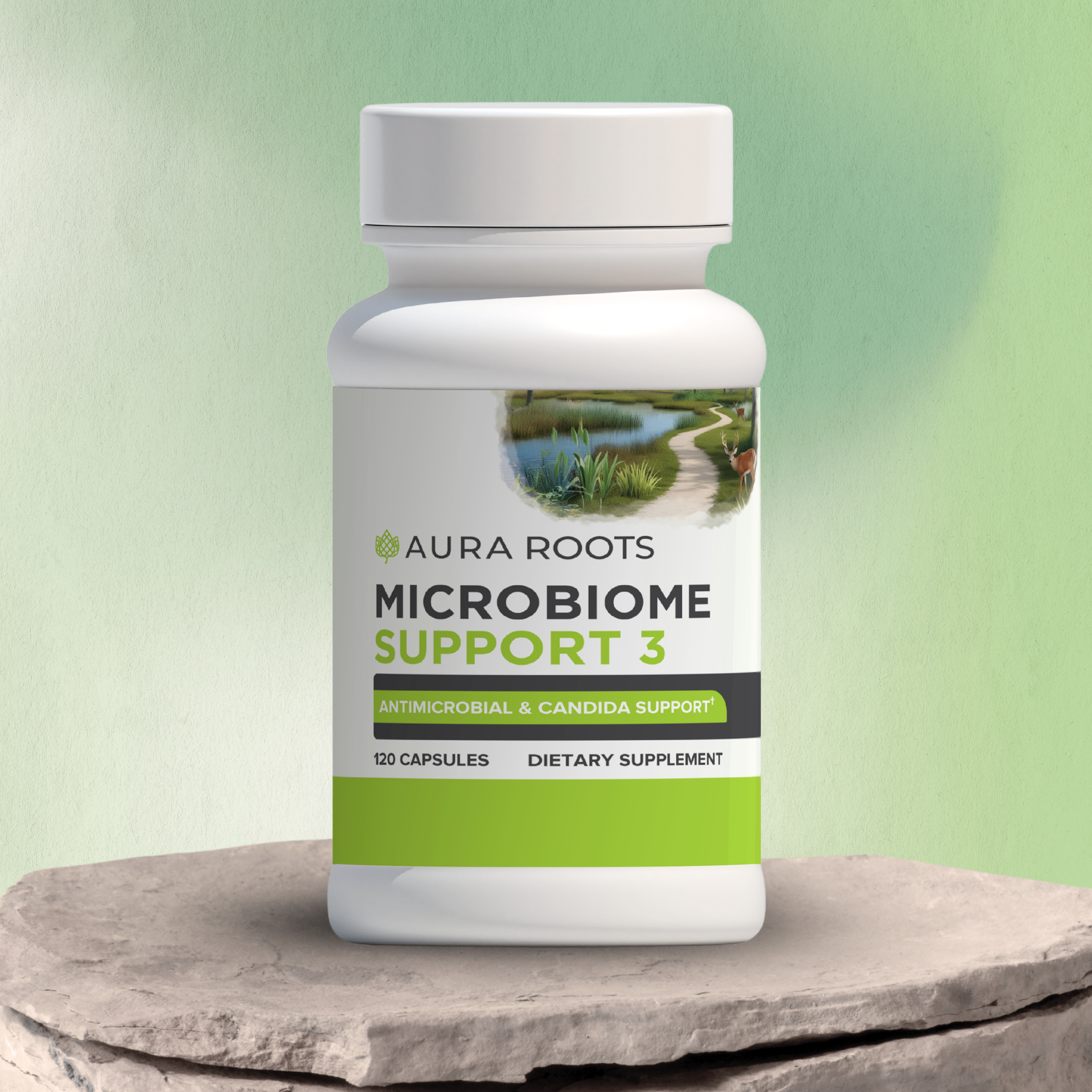 Aura Roots Microbiome Support 3 Review: Antimicrobial & Candida Support Blend