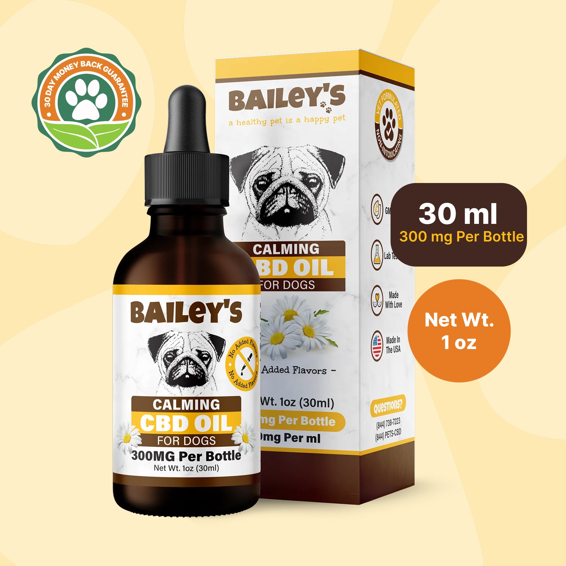 Bailey's Calming CBD Oil for Dogs Review 2026: Does It Really Calm Anxiety?