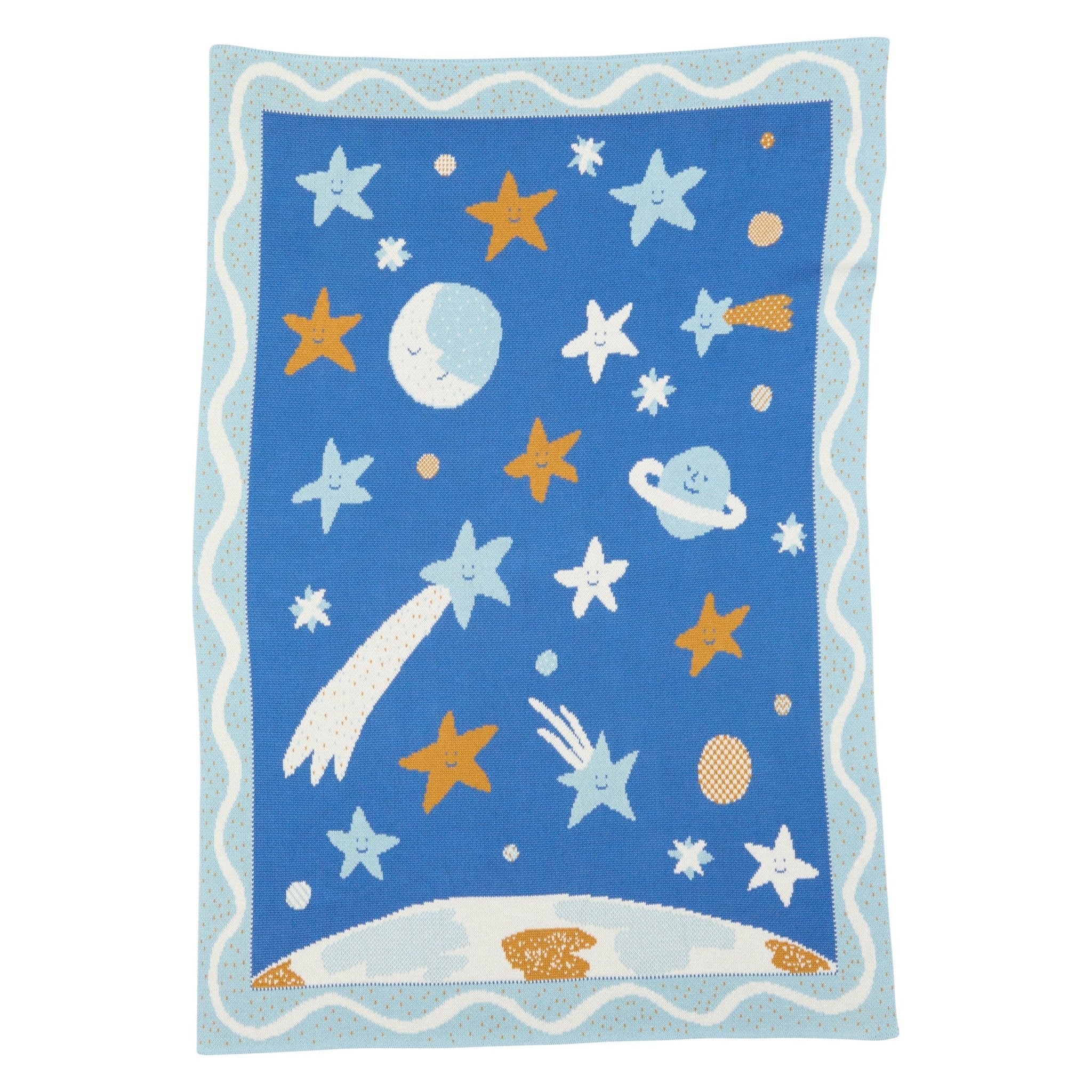 Biquette Night Sky Baby Blanket Review: Artist-Designed Knit for $129