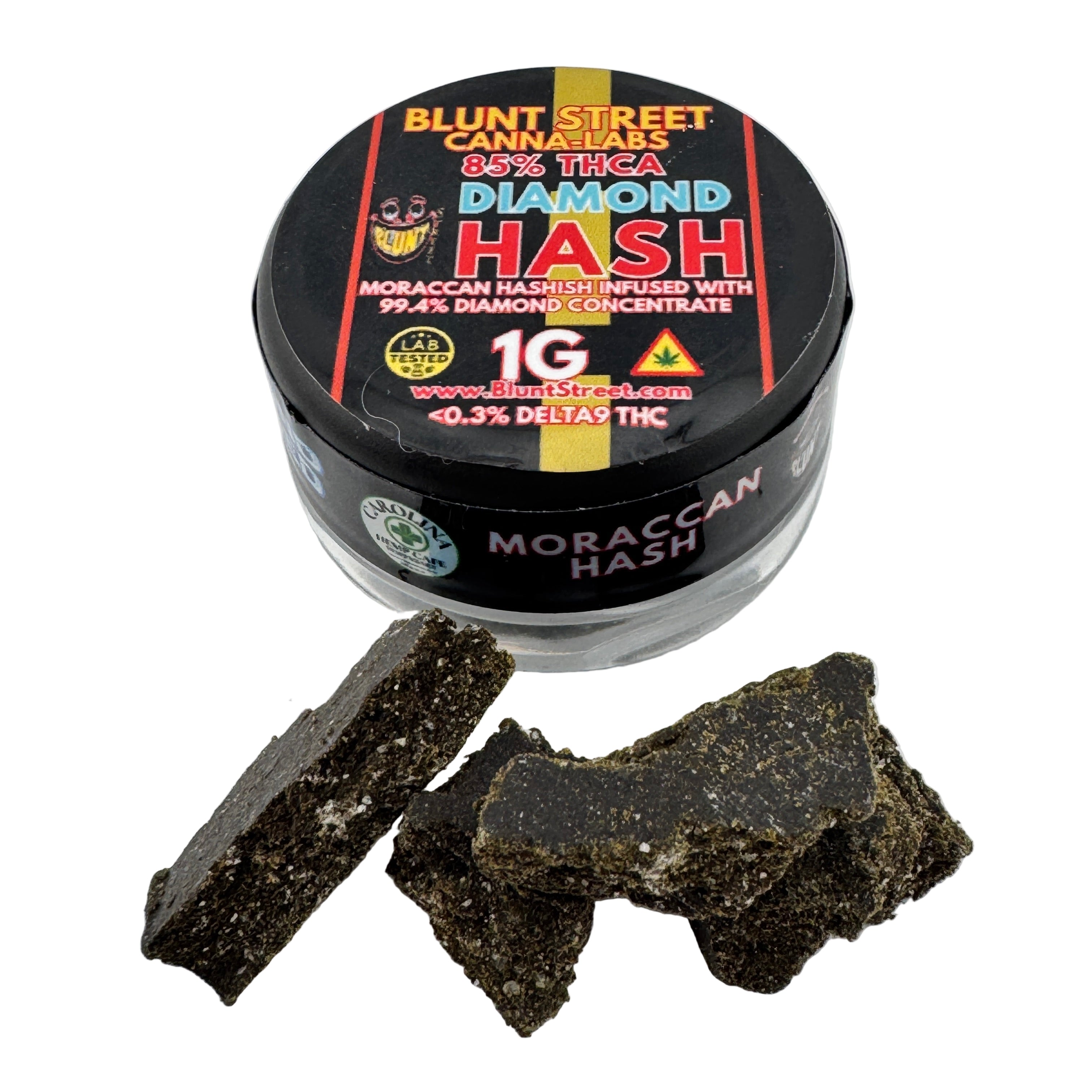Carolina Hemp Cafe Diamond-Infused THCA Moroccan Hash Review
