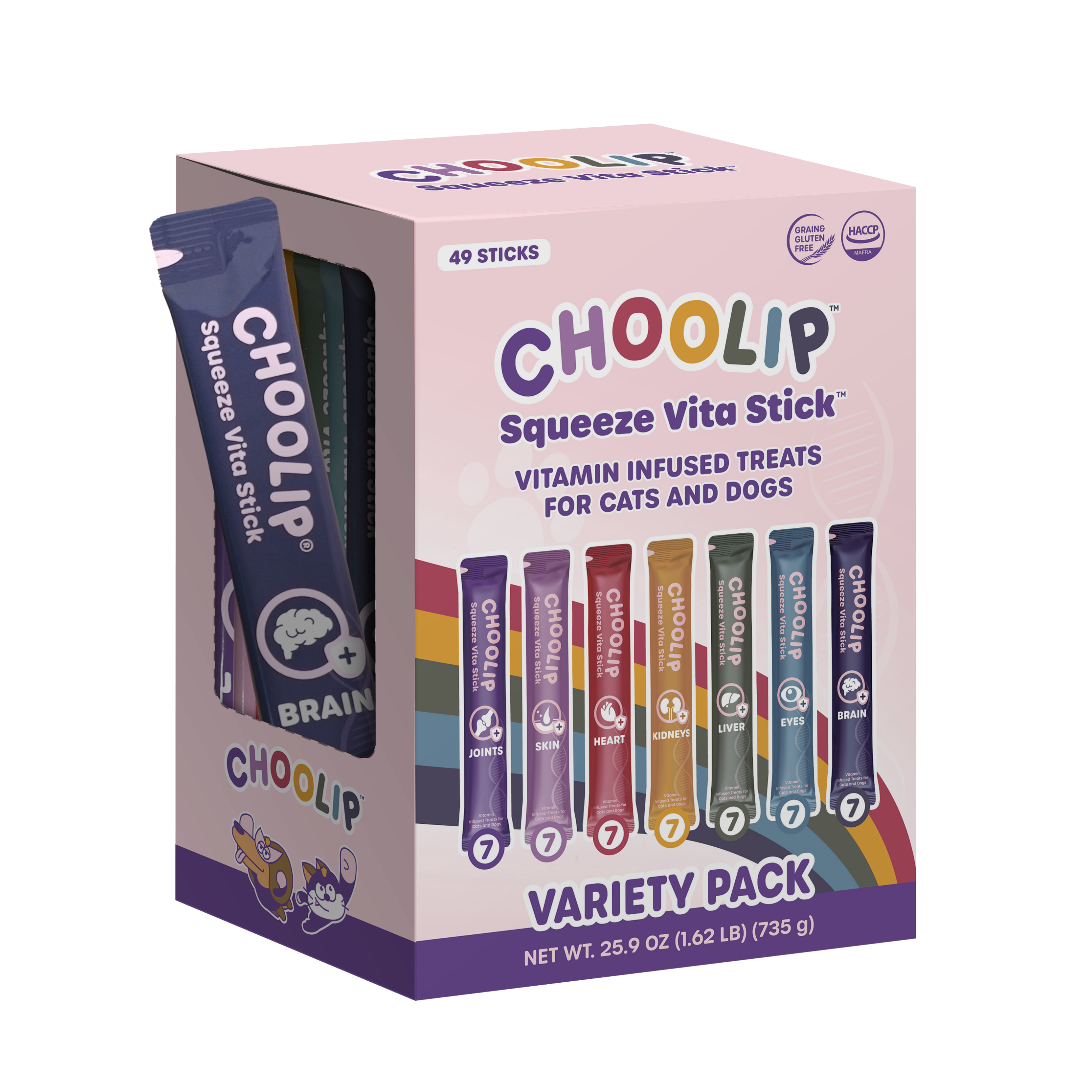 Choolip Squeeze Vita Stick Variety Box Review: 7 Vet-Formulated Treats in One