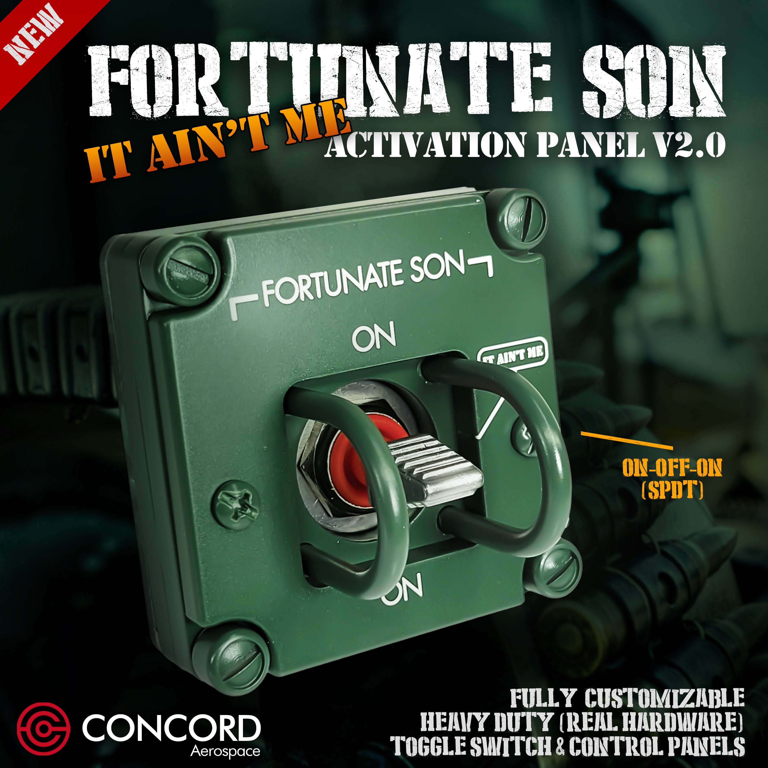 Concord Aerospace Fortunate Son Activation Panel Review: Vietnam-Era Toggle Switch Collectible
