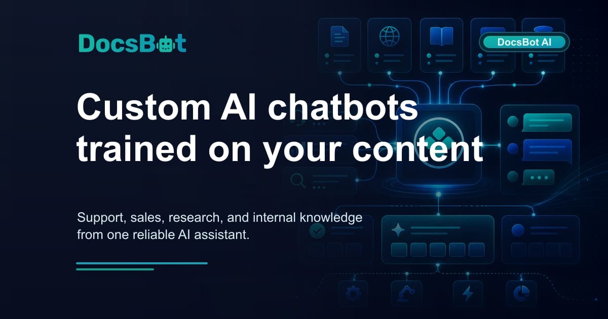 DocsBot AI Review 2026: Build a Custom ChatGPT Trained on Your Own Content