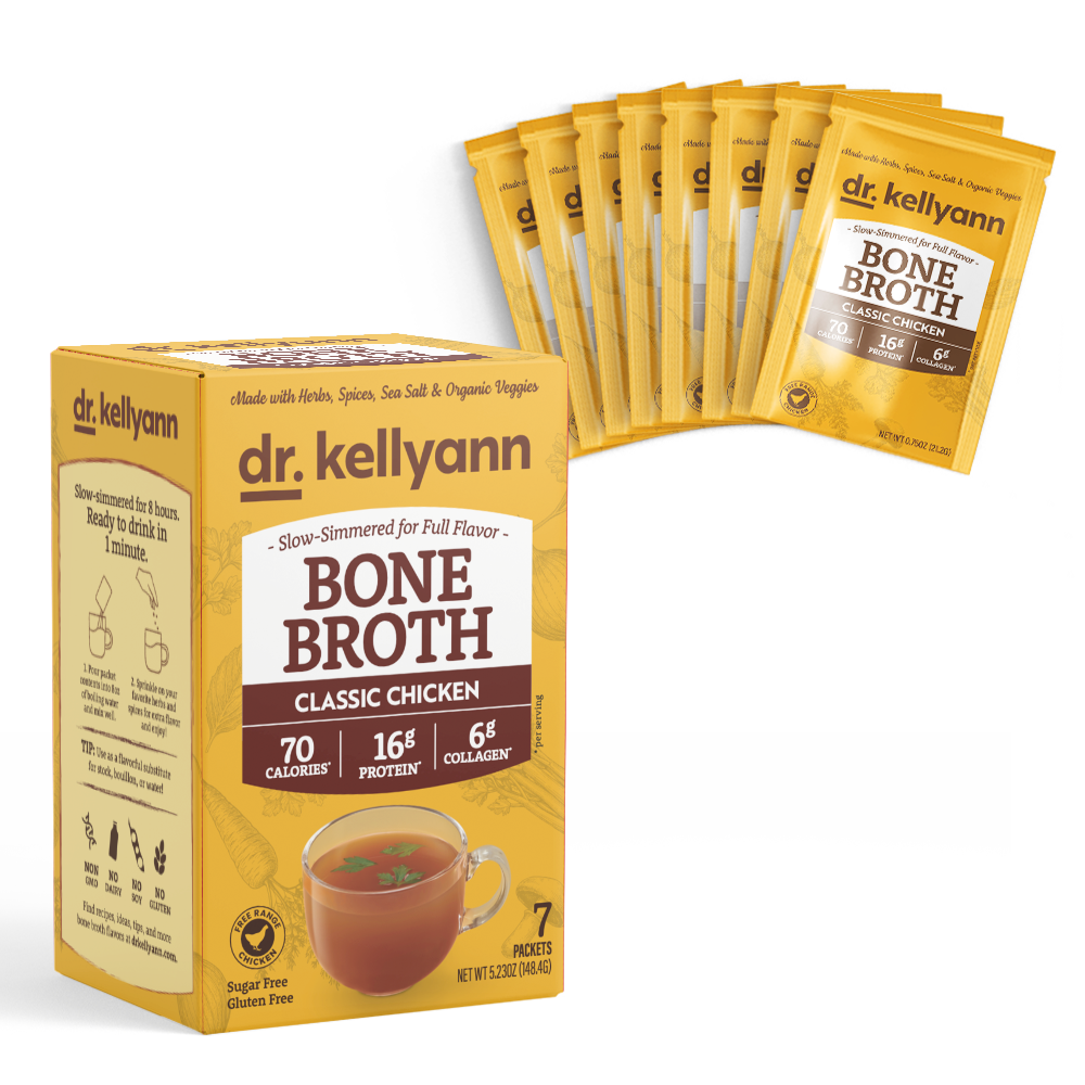 Dr. Kellyann Classic Chicken Bone Broth Review (2026): Is This Powdered Broth Worth It?