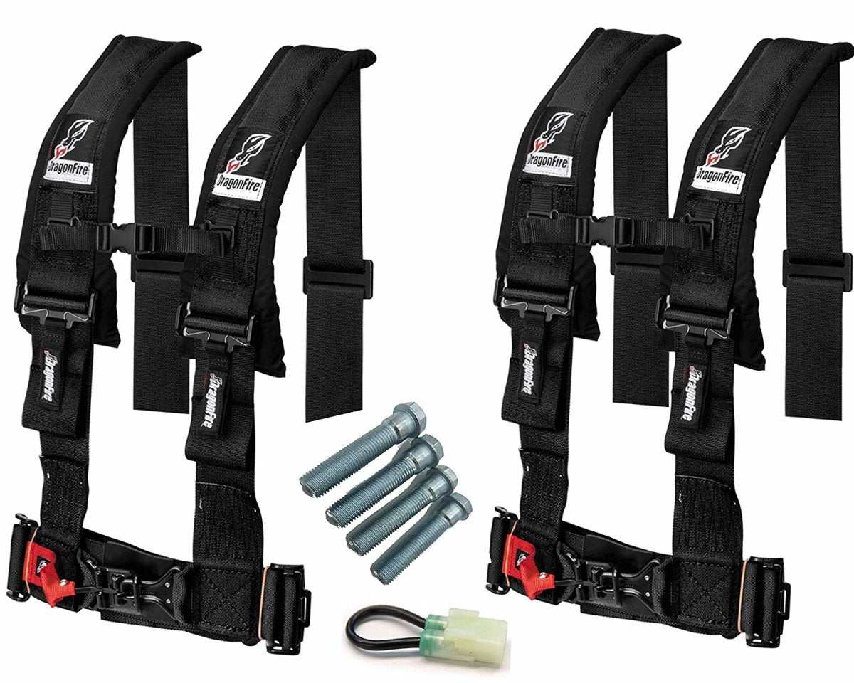 Dragonfire Racing 4-Point Harness Review: 3-Inch Straps with Honda Talon Override Connector