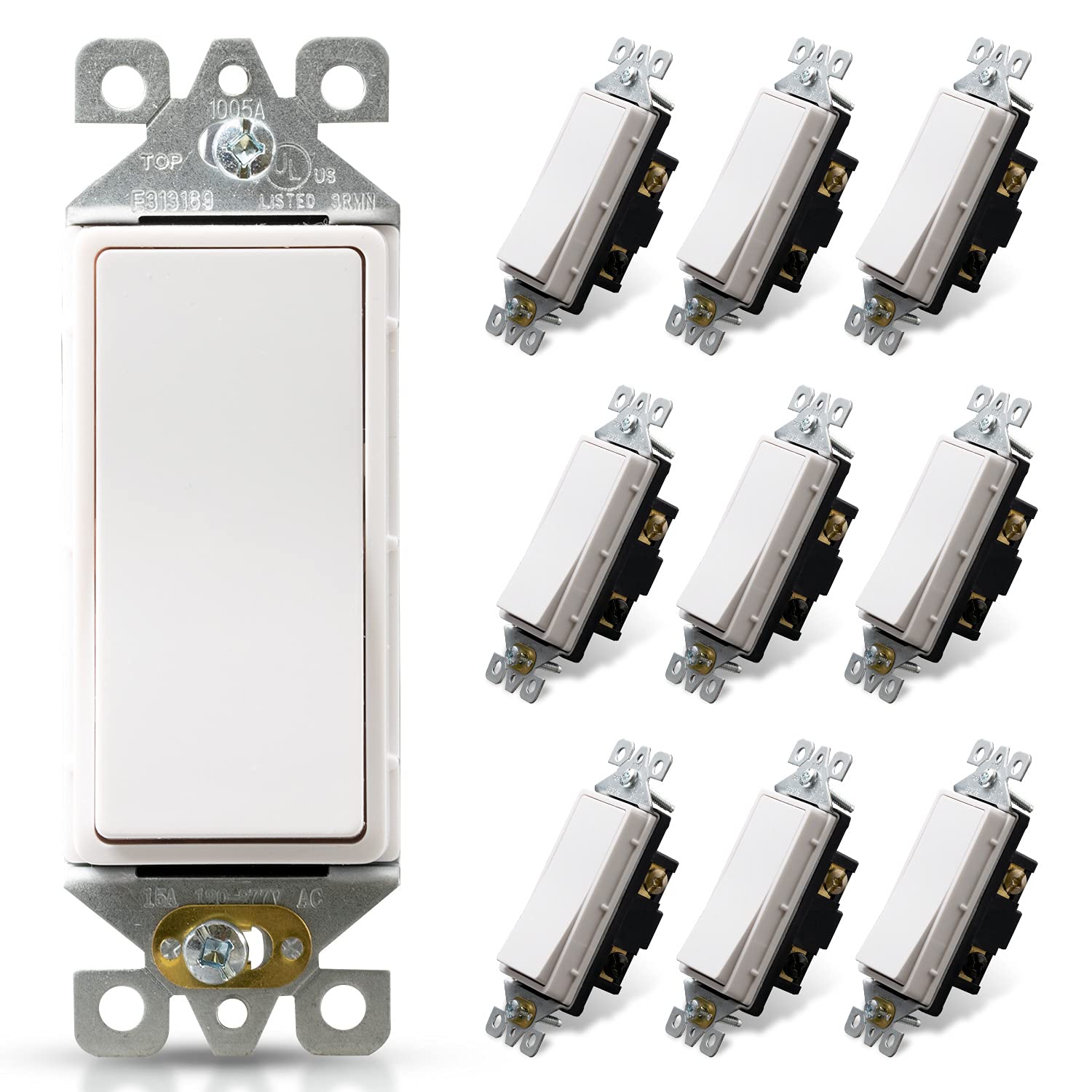 ELEGRP 3-Way Decorator Rocker Light Switch (10-Pack) Review