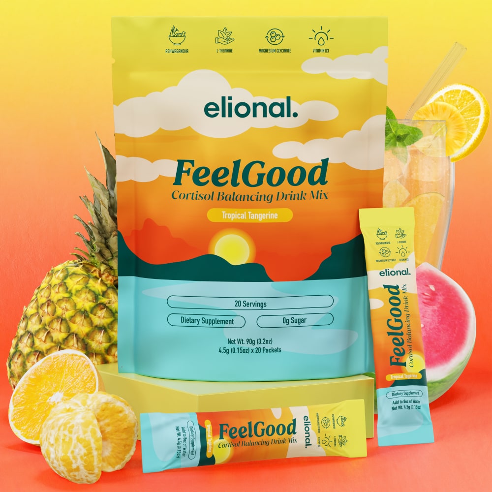 Elional FeelGood Calming Drink Mix Review: Does It Really Reduce Cortisol Bloat?