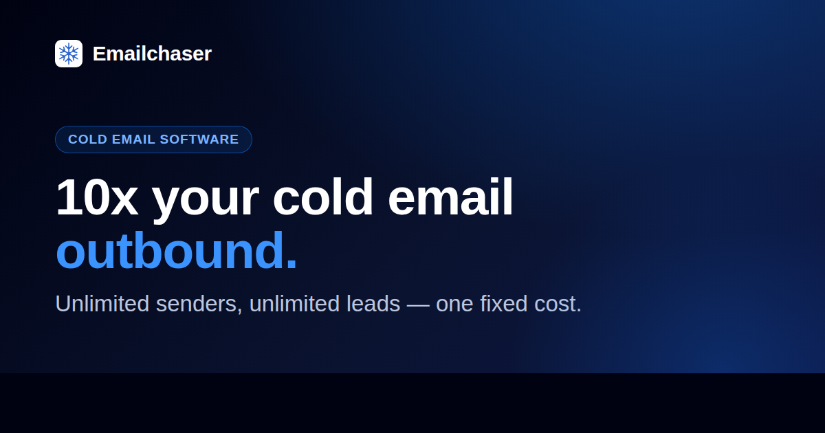 Emailchaser Review 2026: Flat-Rate All-In-One Cold Email Software (Tested)