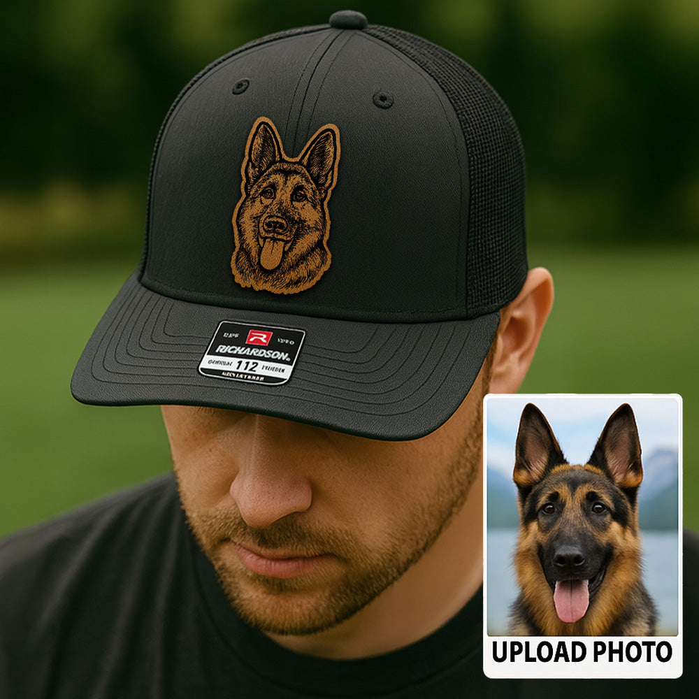 EO.Craftworks Custom Pet Photo Trucker Hat Review: Personalized Leather Patch Gift