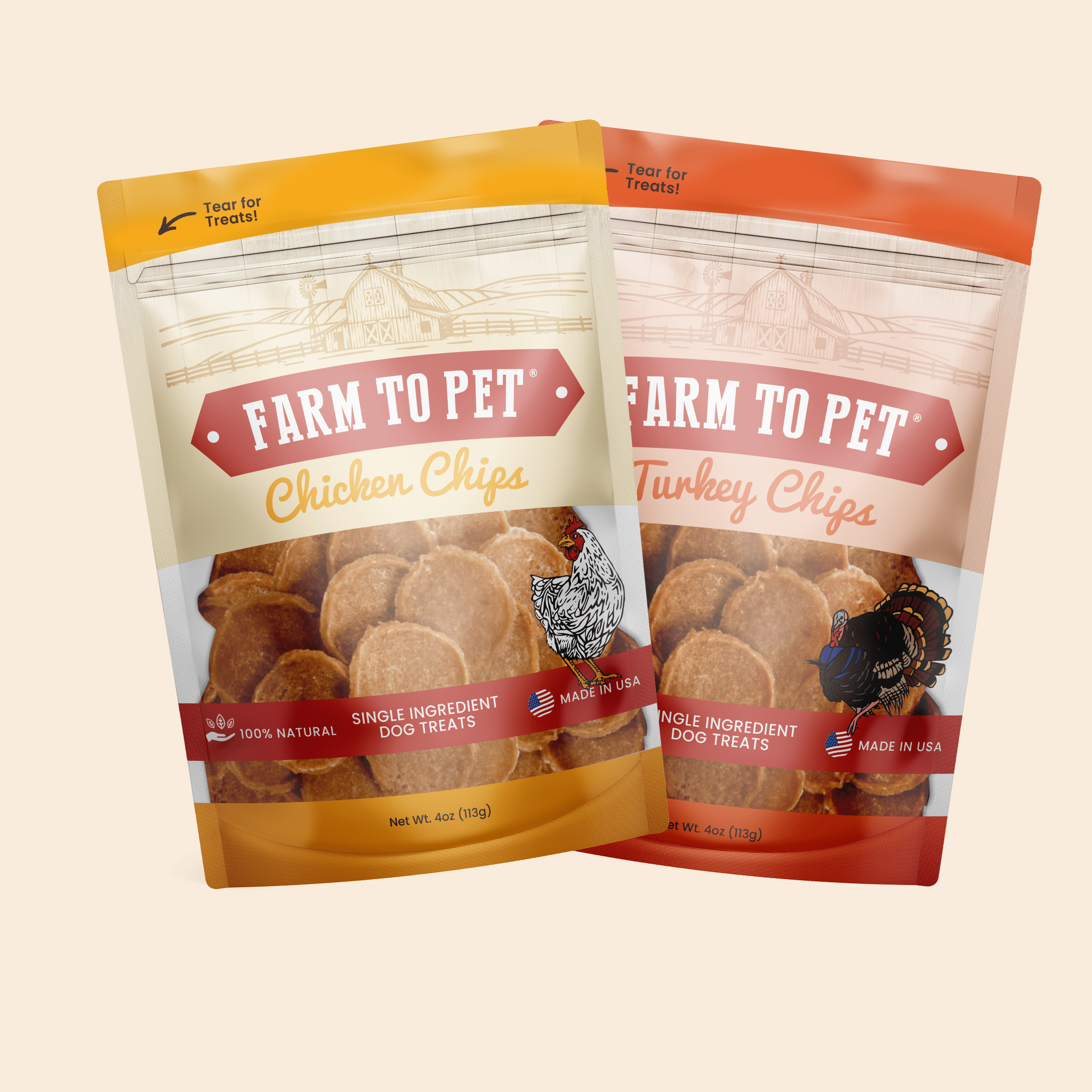 Farm to Pet Turkey & Chicken Chip Dog Treat Duo Review: Simple Ingredients, Strong Ratings