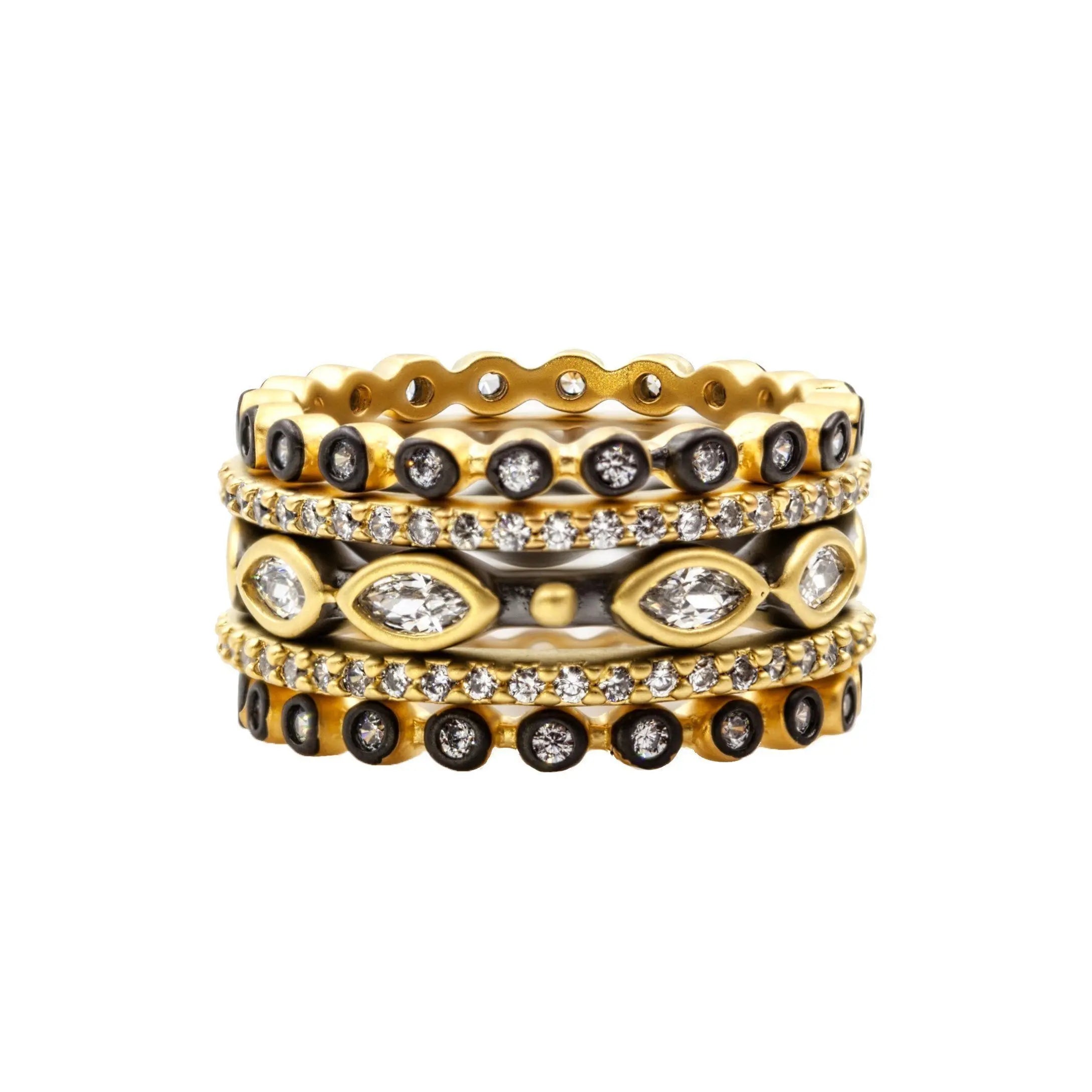 Freida Rothman Signature Marquise Station 5-Stack Ring Review: A Whole Stack in One