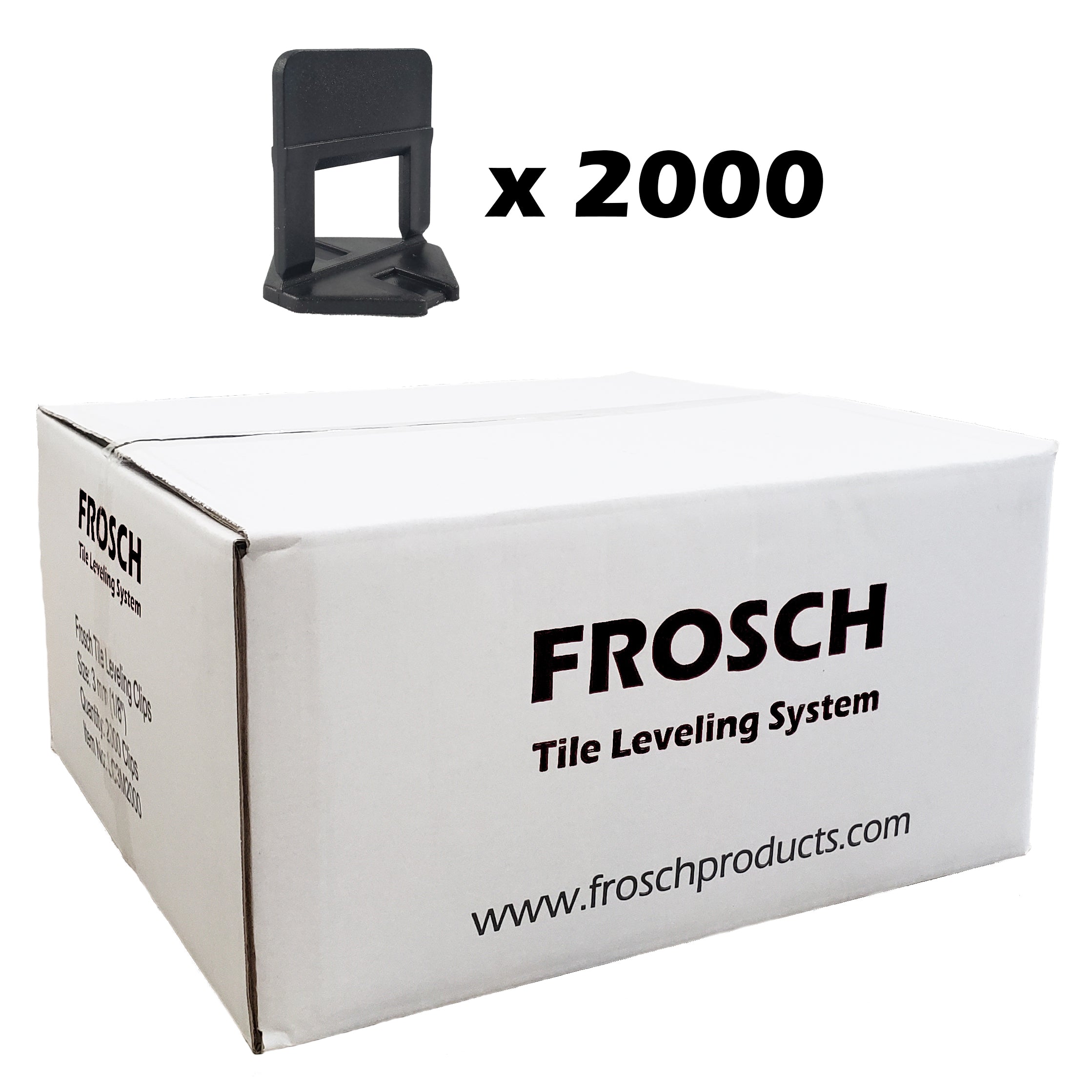 FROSCH Tile Leveling Clips 1/8" (3mm) 2000-Pack Review