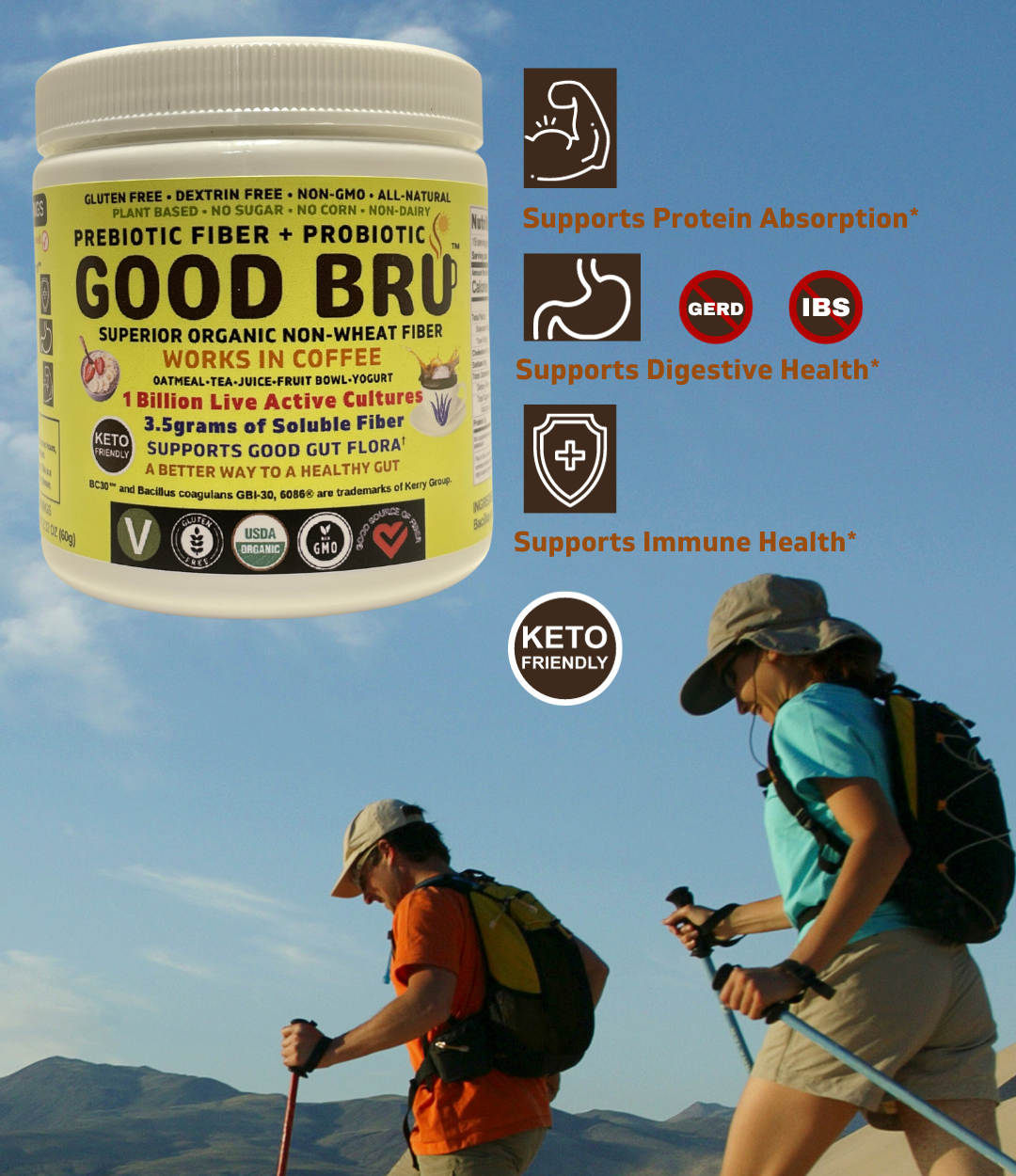 Good Bru Organic Prebiotic Fiber + Probiotic Review: Adding This To My Coffee Every Morning