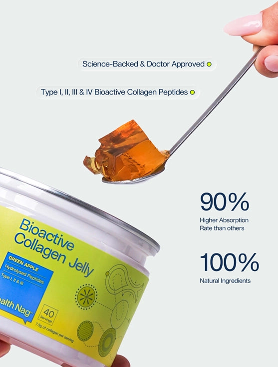 Health Nag Bioactive Collagen Jelly Review: Green Apple Flavor Tested