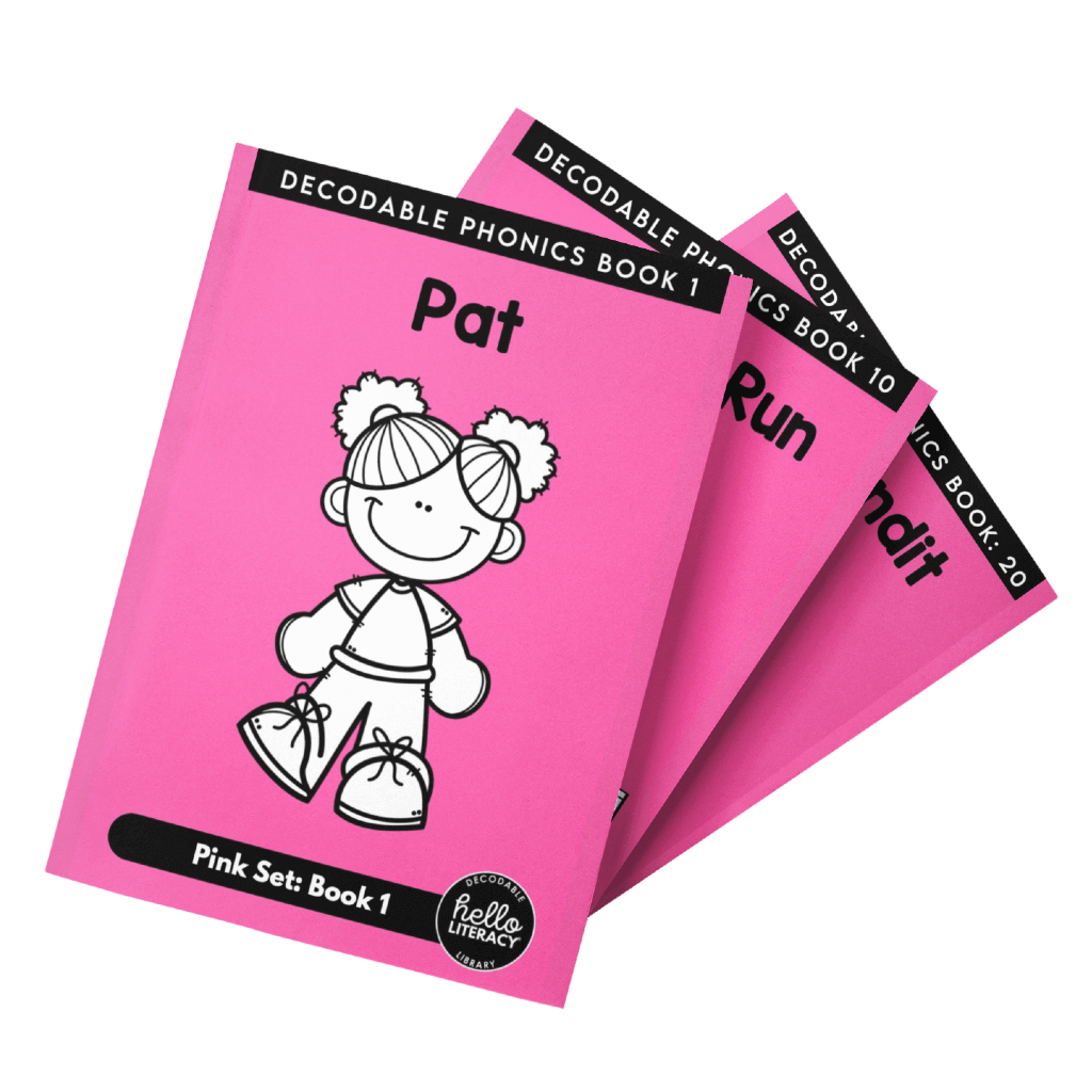 Hello Decodables Pink Fiction Books Single Pack Review: 20 Decodable Readers for Early Phonics Skills