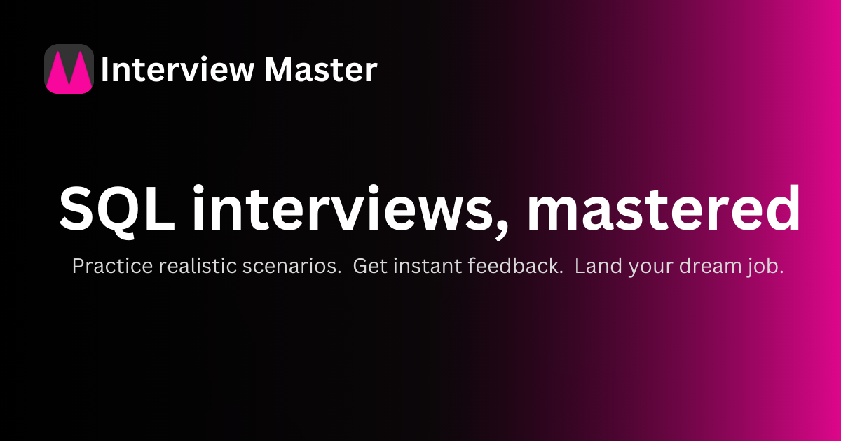 Interview Master Review 2026: SQL Interview Prep Tool Tested