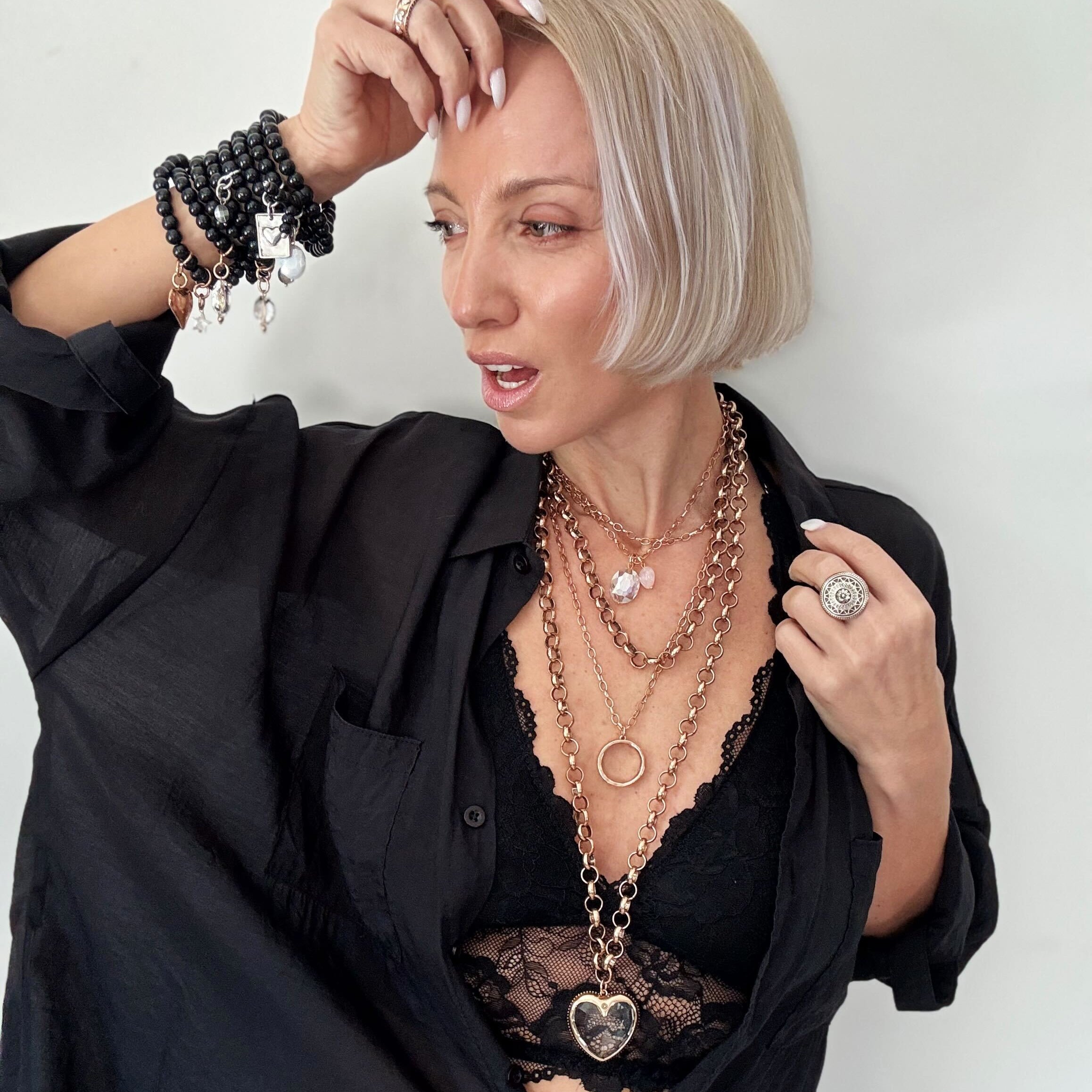 Katia Designs Crystal Heart Chunky Chain Necklace Review: Feel-Good Jewelry Done Right