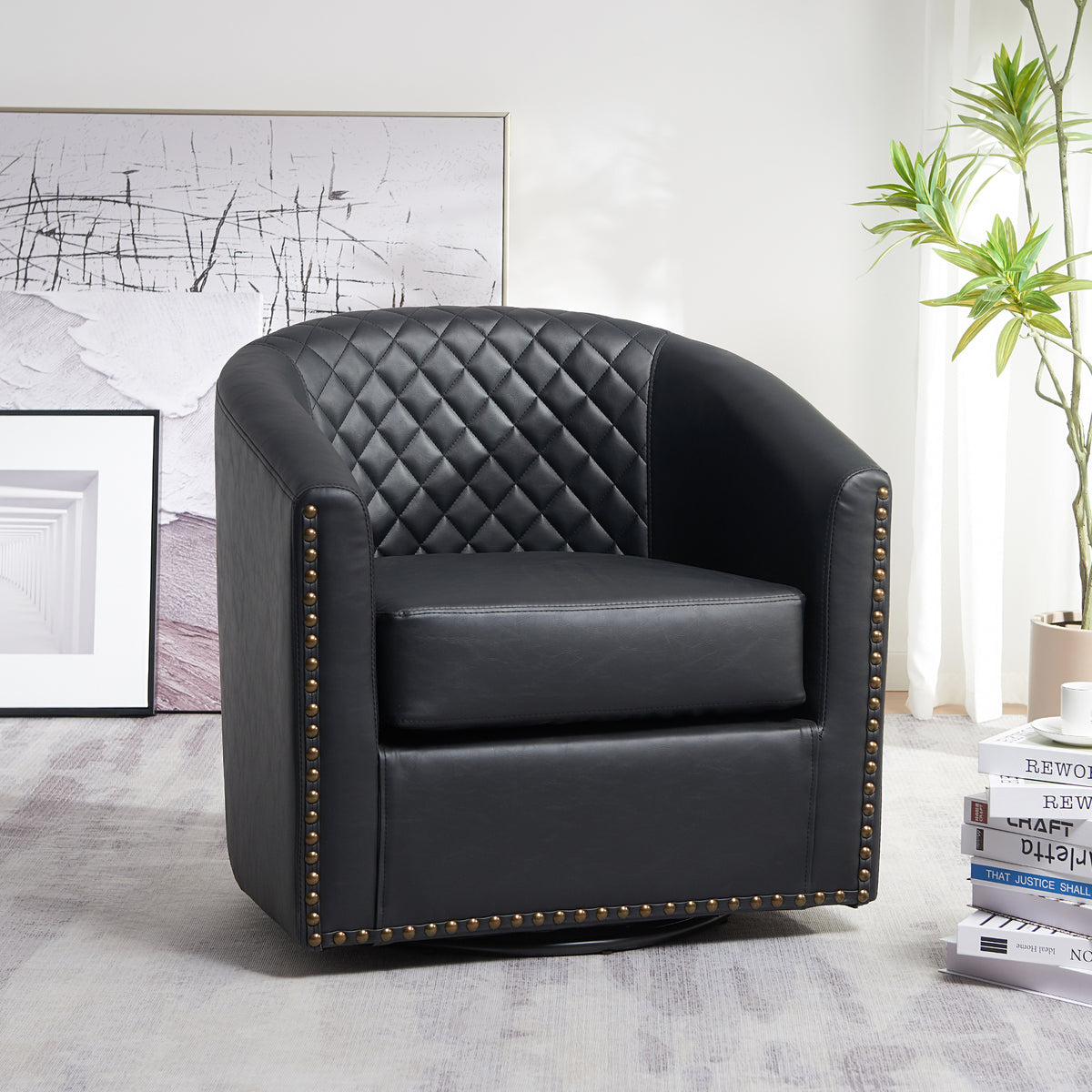 Kinwell Logan Swivel Club Chair Review (2026): Is This Faux Leather Accent Chair Worth It?