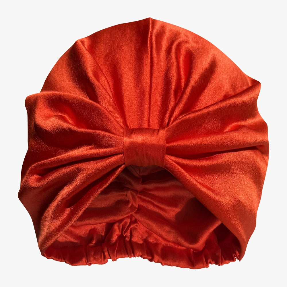 Lina Lennox Organic Silk Hair Bonnet Review (Tomato Red)