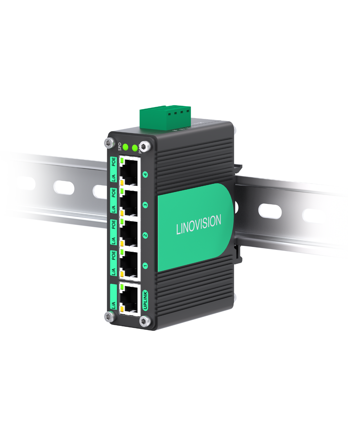 Linovision 5 Ports Full Gigabit PoE Switch Review: DC9-54V Input Tested