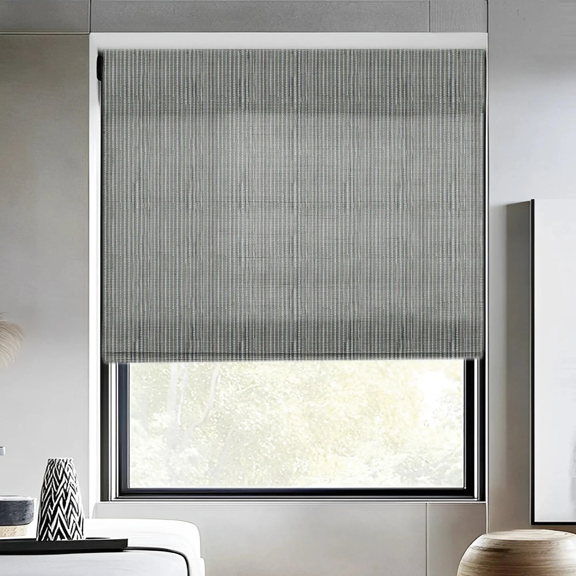LuxDrape Kenaf Woven Bamboo Shade Review: Bone Weave Natural Texture for Windows
