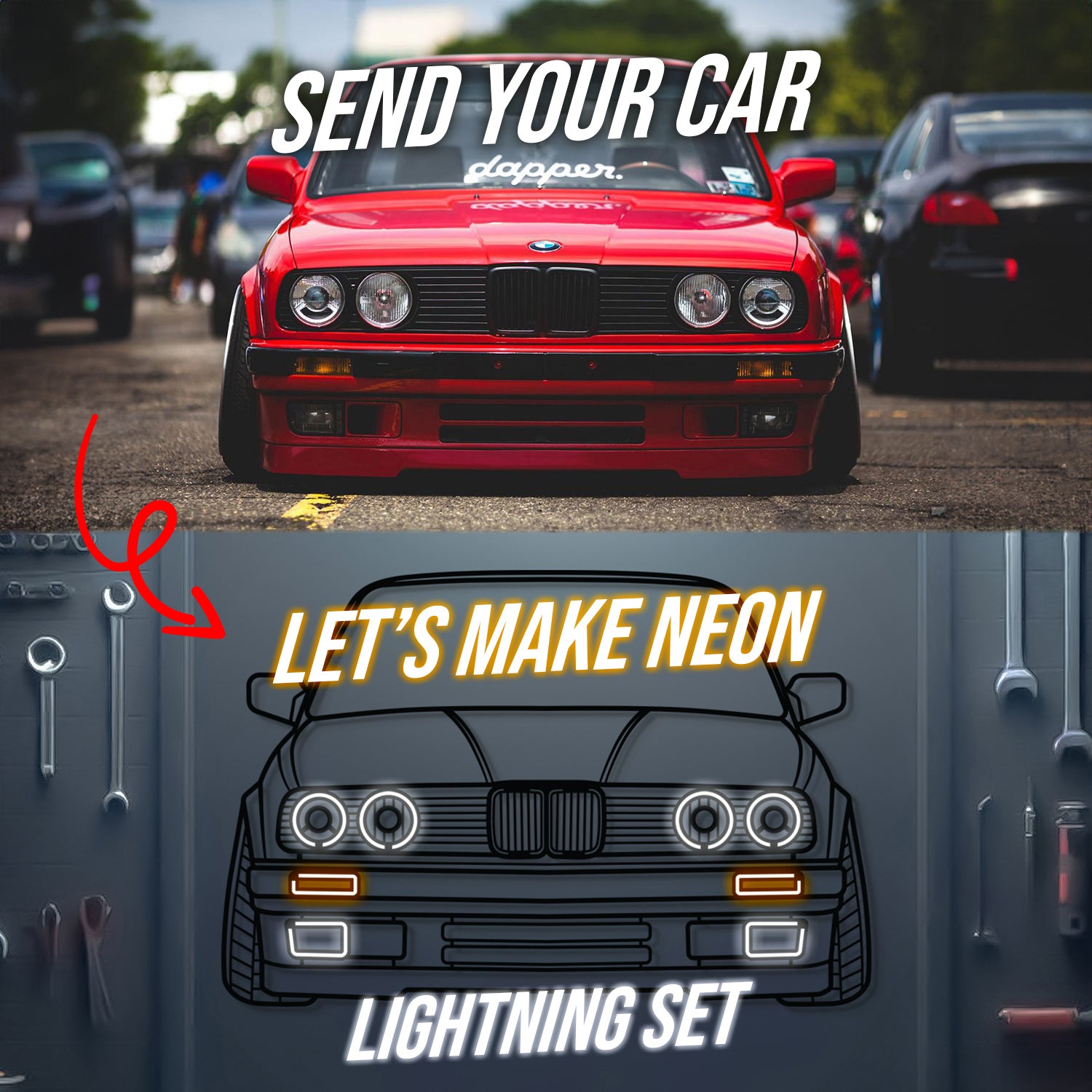 Modello Turbo Personalized Metal Neon Car Wall Art Review