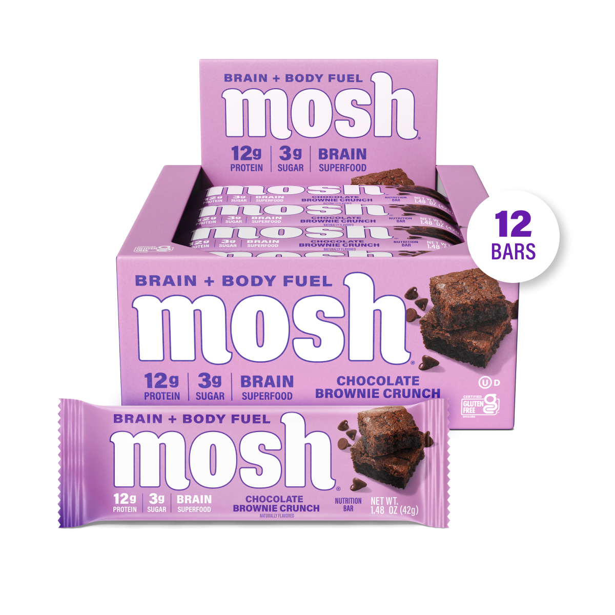 MOSH Chocolate Brownie Crunch Protein Bar Review 2026: Does This Brain-Boosting Bar Deliver?