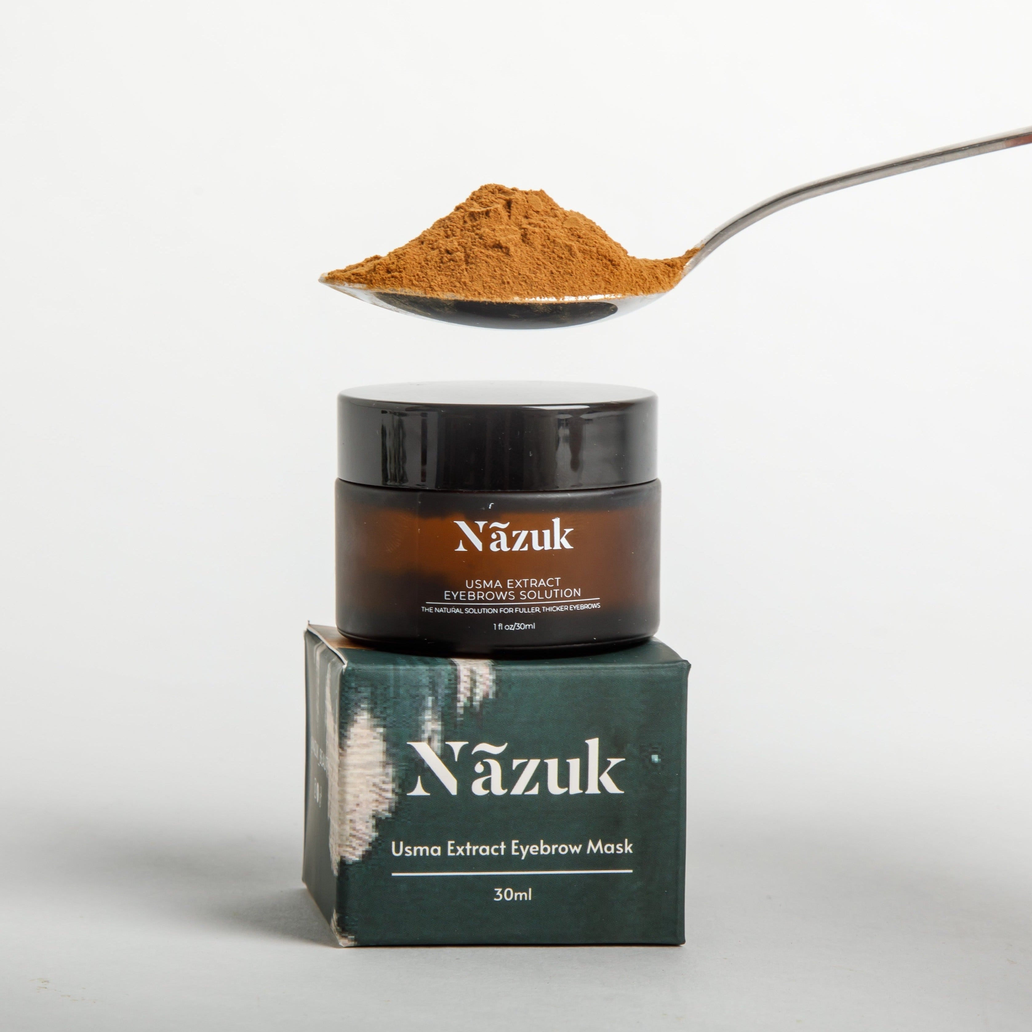 Nazuk Beauty Eyebrow Transformation Bundle Review: Regrowth Mask and Growth Oil Duo