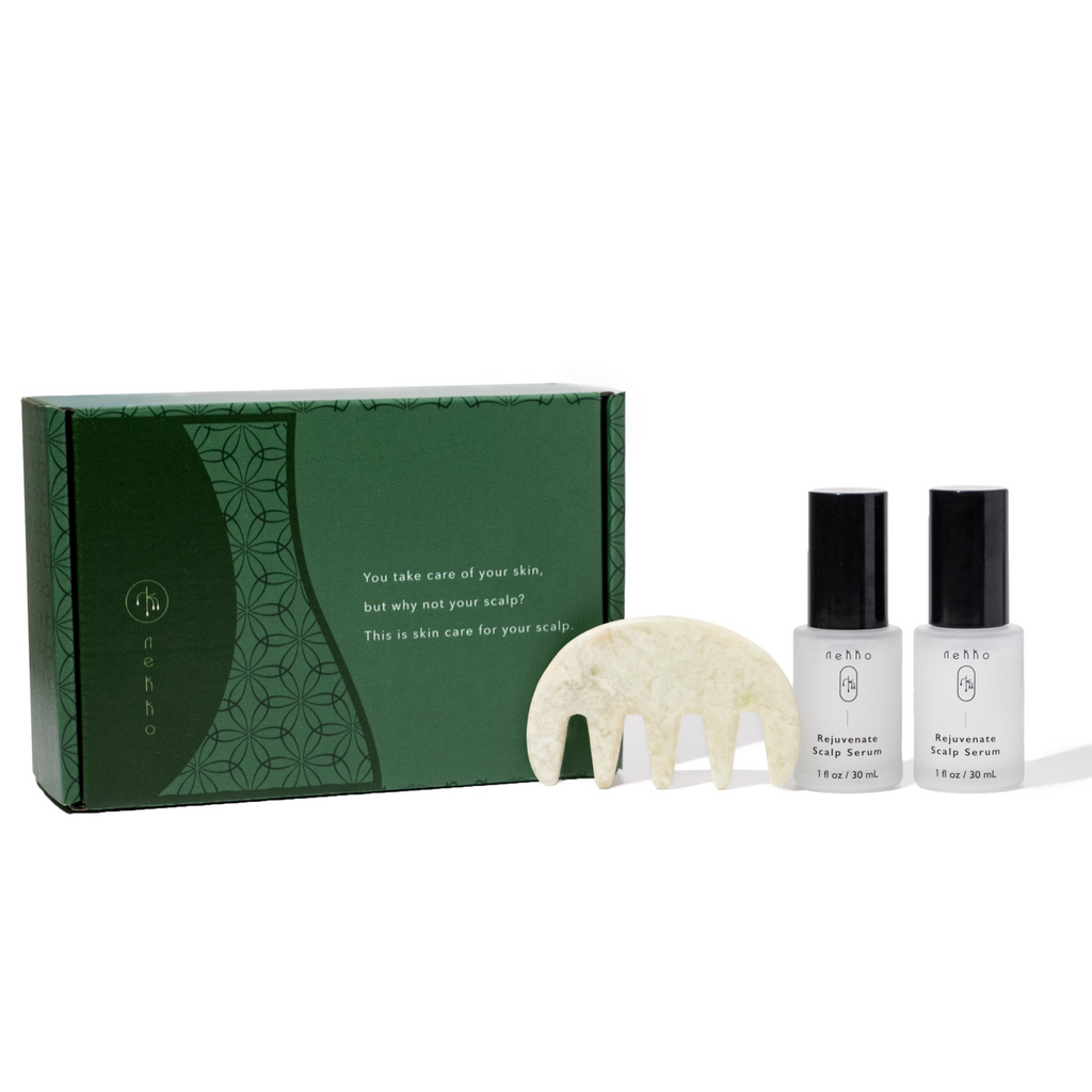 Nekko Rejuvenated Scalp Serum x Lanshin Scalp Stimulator Set Review