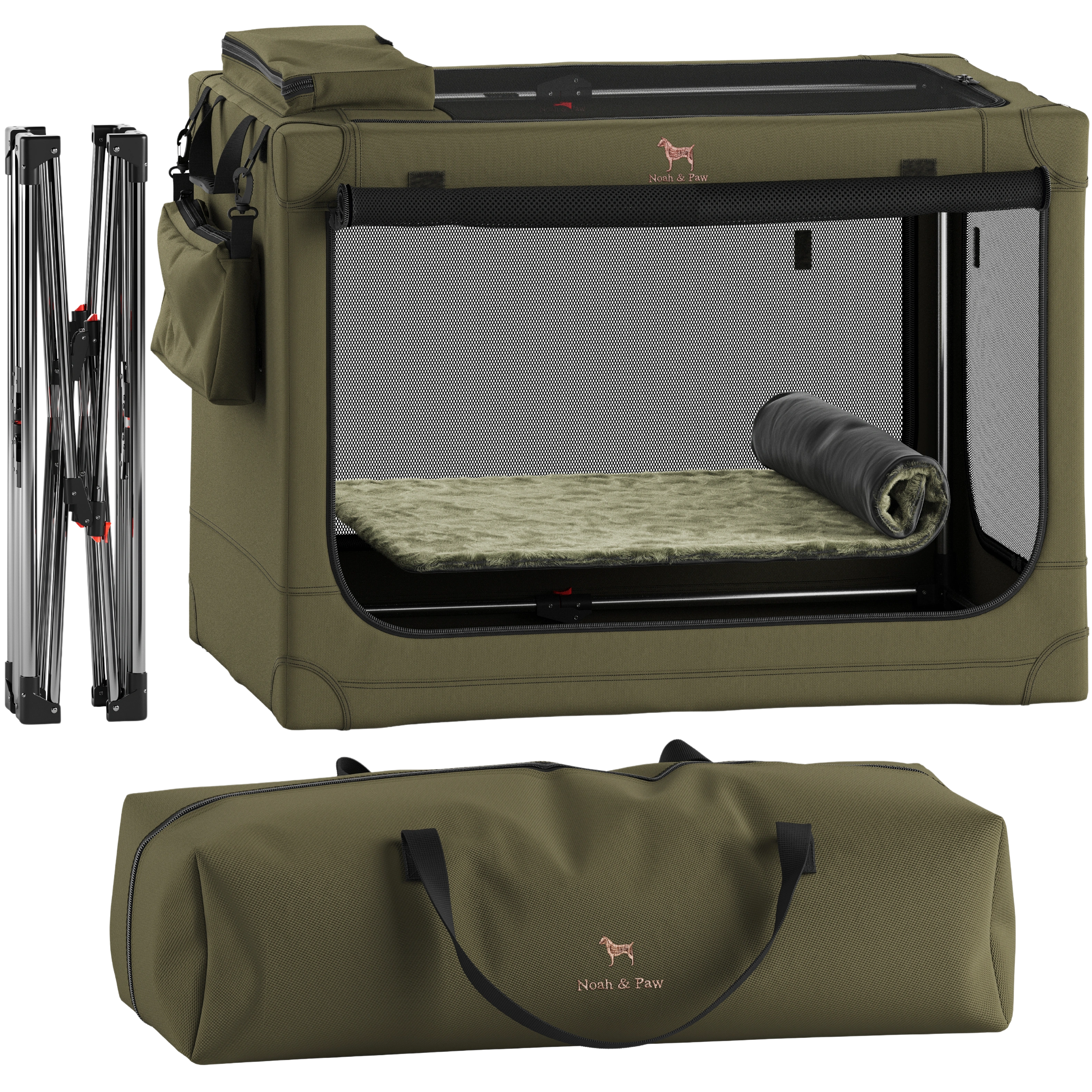Noah & Paw Collapsible Dog Crate Review: Patented Folding Design for Travel