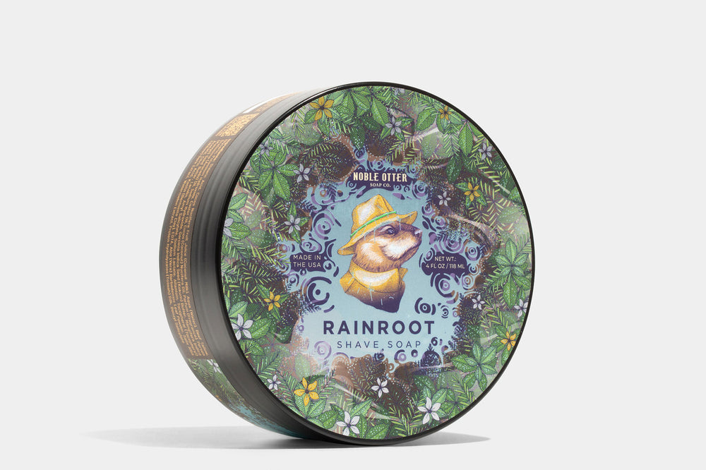 Noble Otter Rainroot Shave Soap Review: Earthy, Green Fragrance Notes