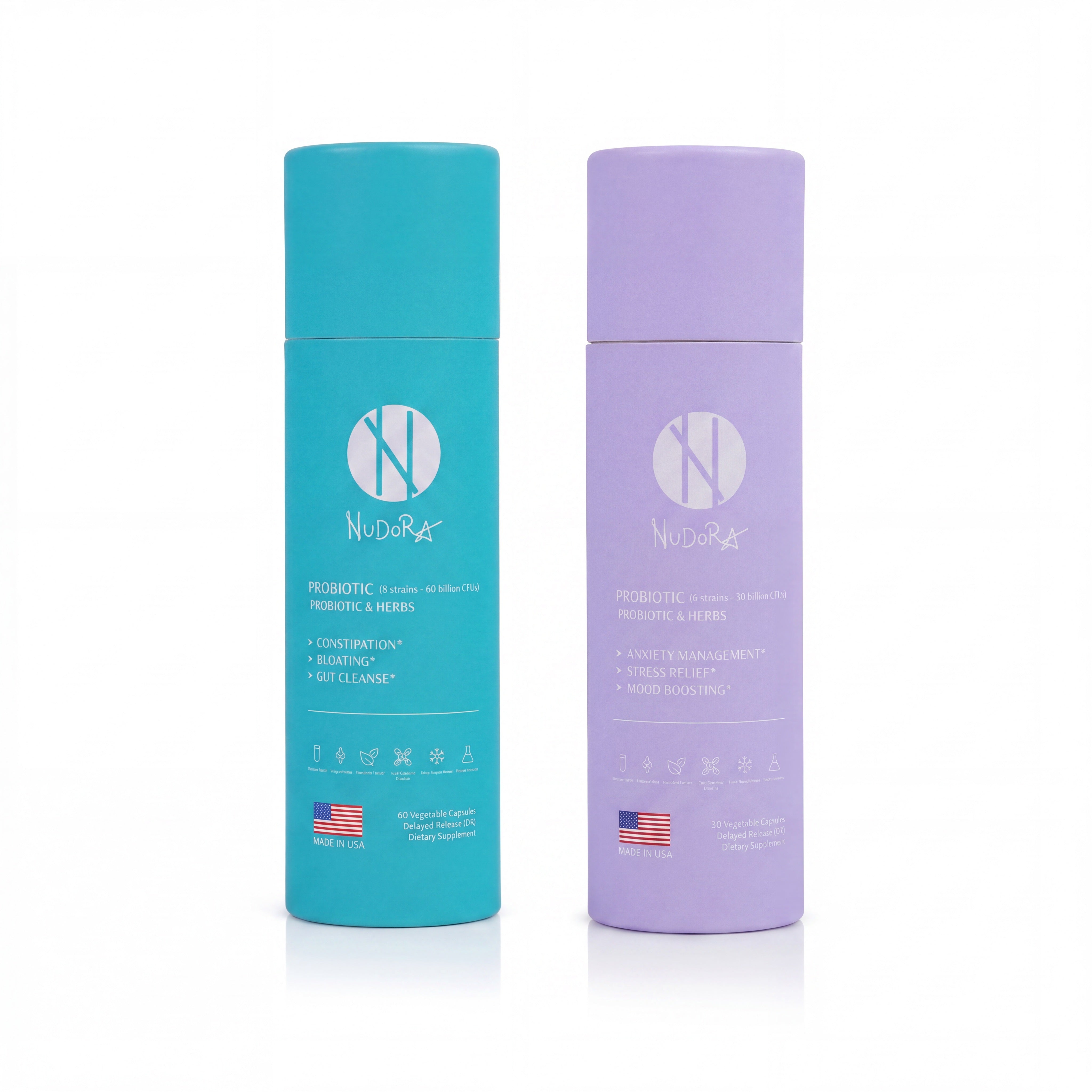 Nudora Reset From Within (Purple & Green) Review: Mind and Gut Duo
