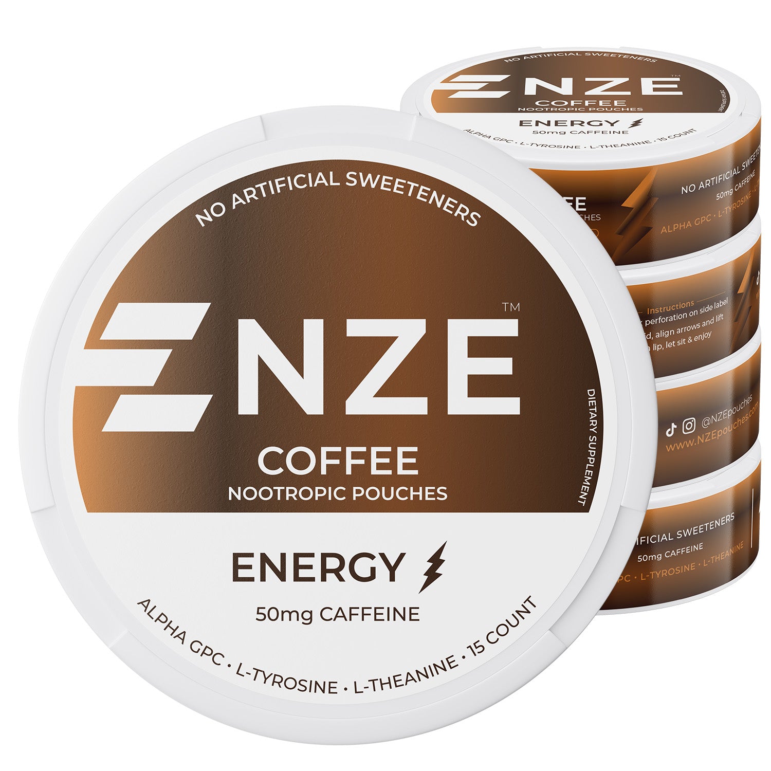 NZE Coffee 50mg Caffeine Pouches Review: Nicotine-Free Energy Boost