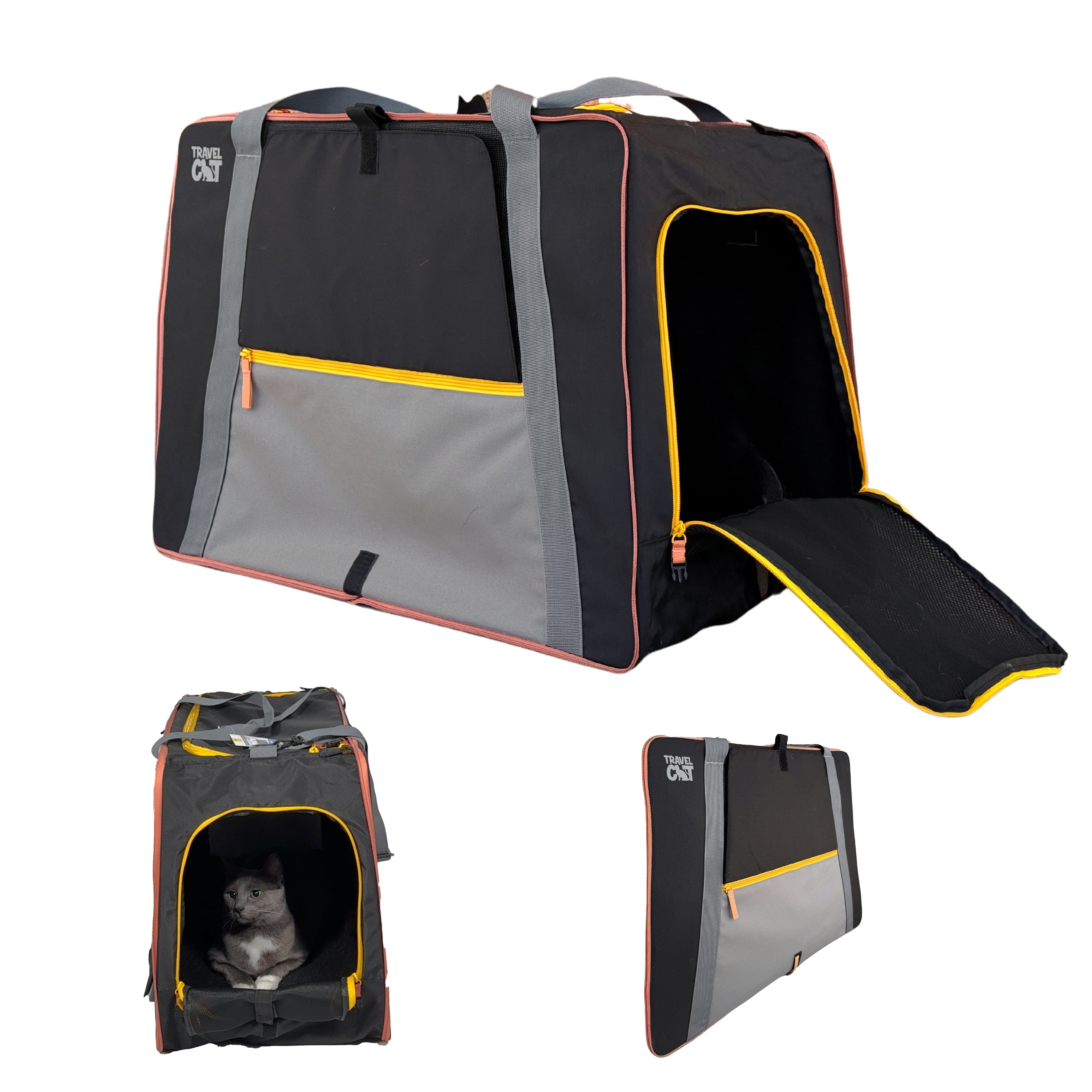 Travel Cat Pack N' Paw Collapsible Cat Crate Review: Light, Slim, and Foldable