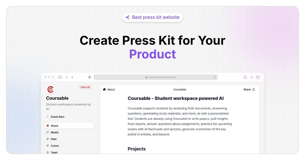 Pressdeck Review 2026: No-Code Press Kit Website Builder Tested