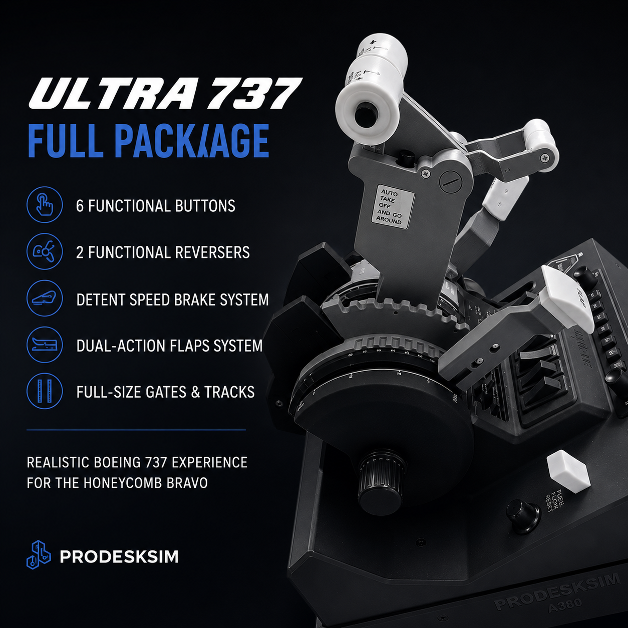 ProDeskSim B737 Ultra Full Package Throttle Addon Review