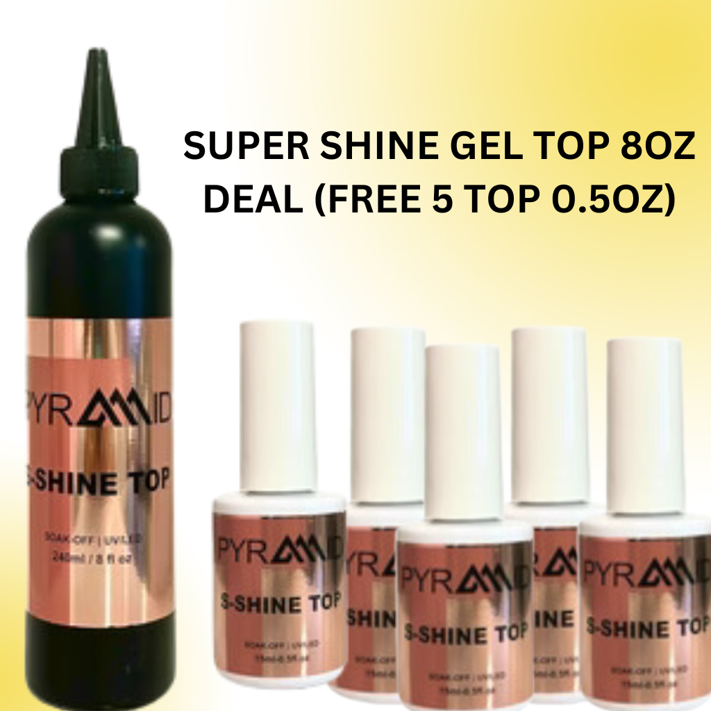 Pyramid Super Shine Gel Top 8oz Deal Review: A Nail Tech's Bulk Top Coat Bundle