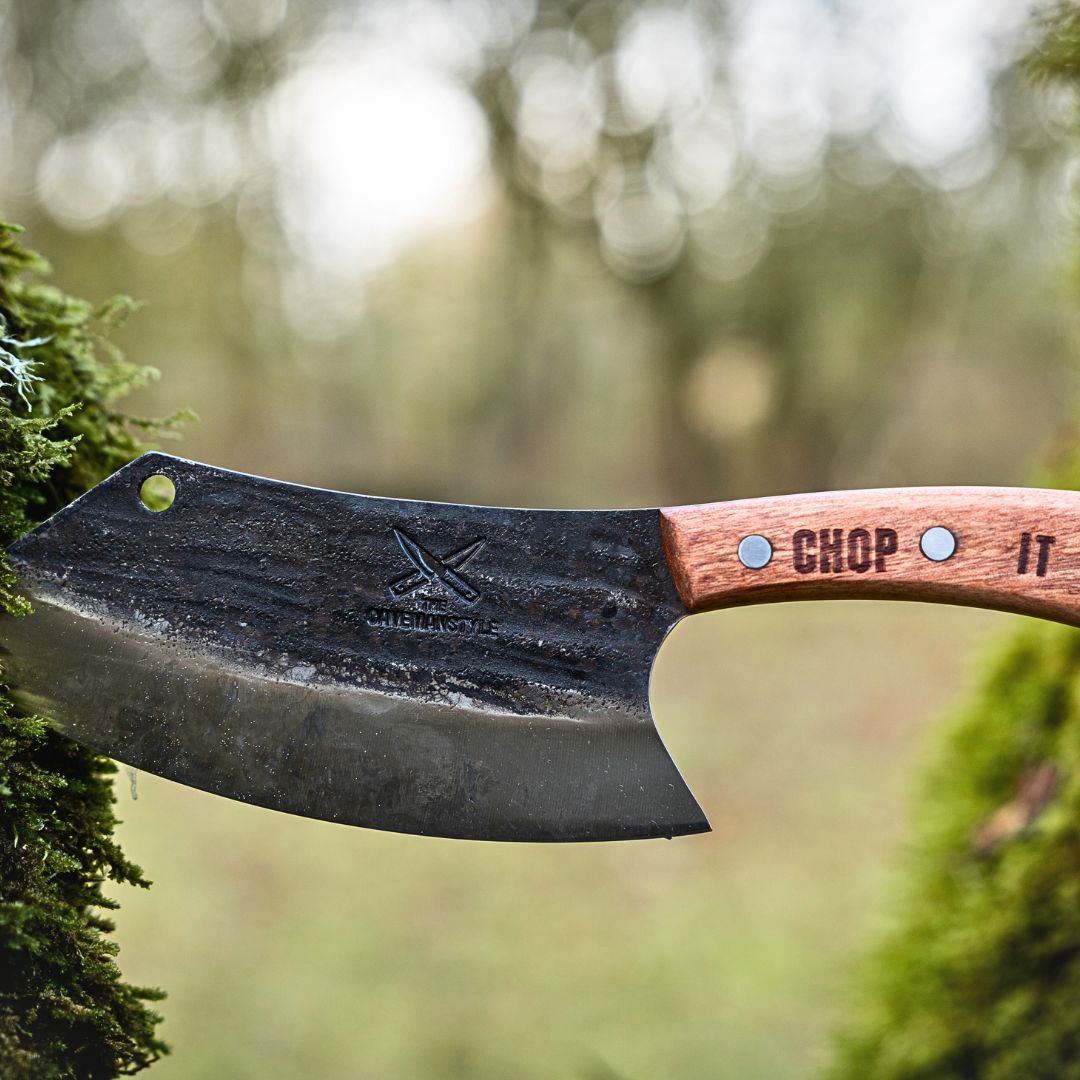 Rocking Chopper Knife Review (2026): Is This Double-Handle 1095 Carbon Steel Chopper Worth It?