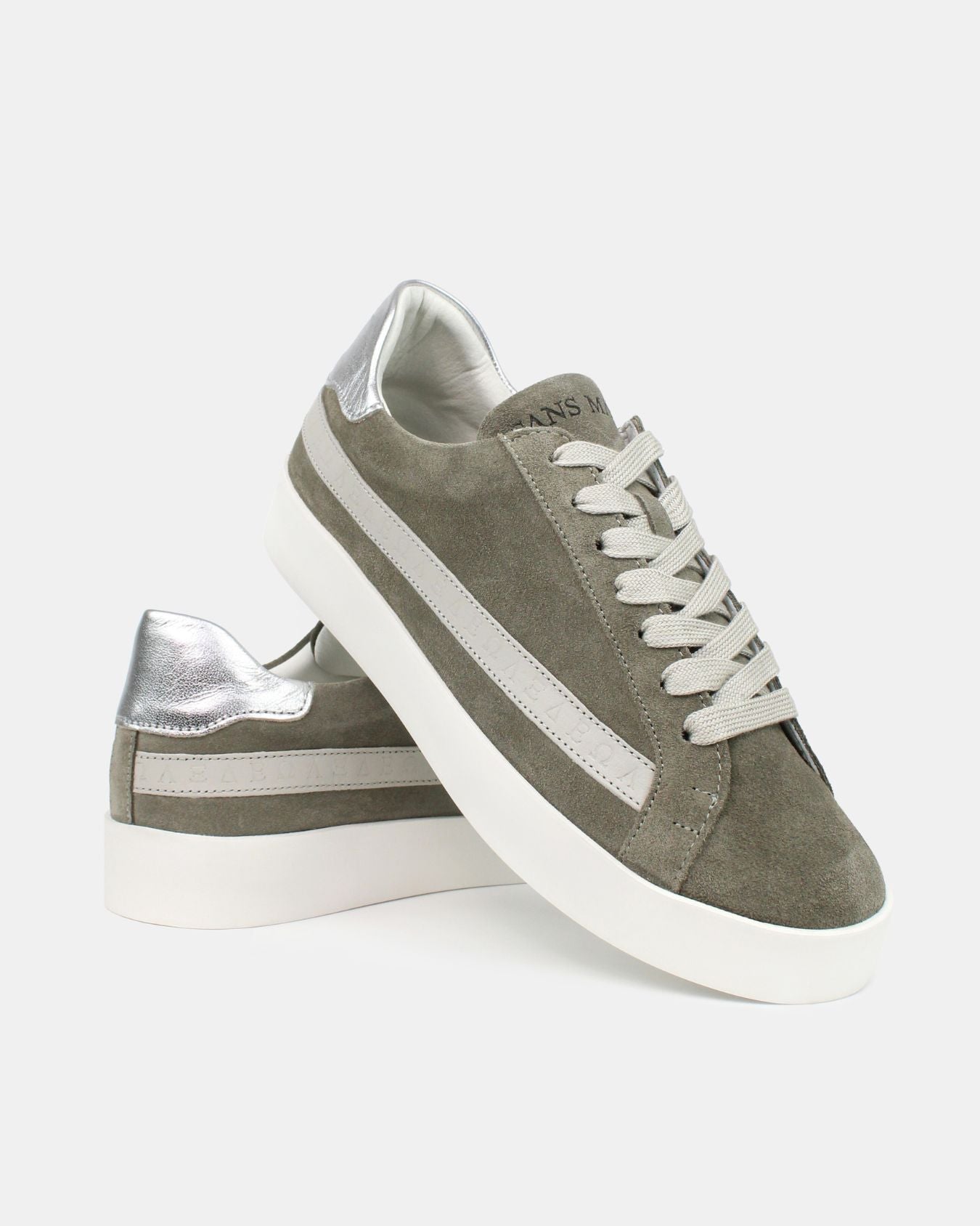Sans Matin Olympus Sneakers Review: Olive Suede and Silver Leather, Handcrafted
