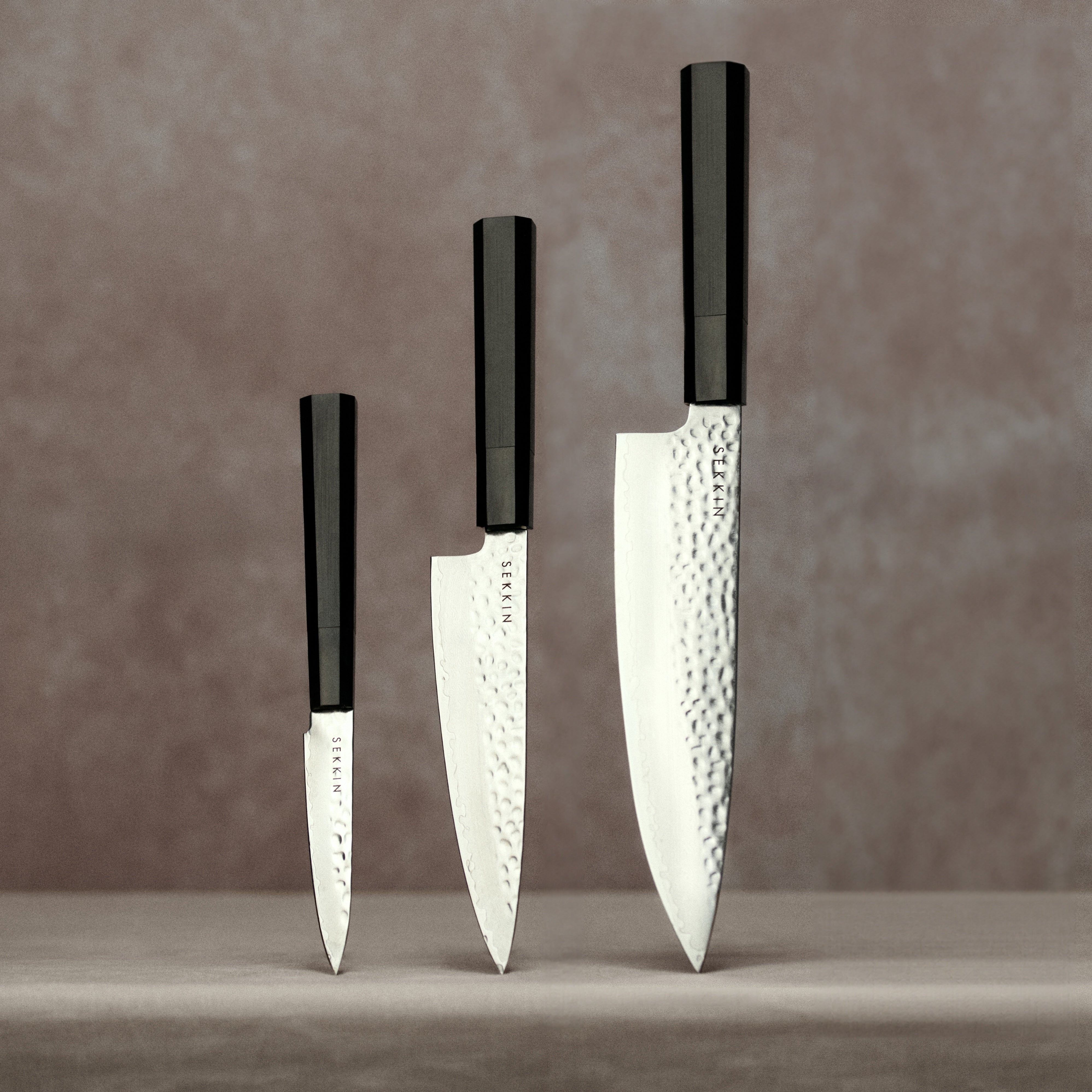 SEKKIN Essentials Knife Set Review: Damascus Steel Chef's Knives
