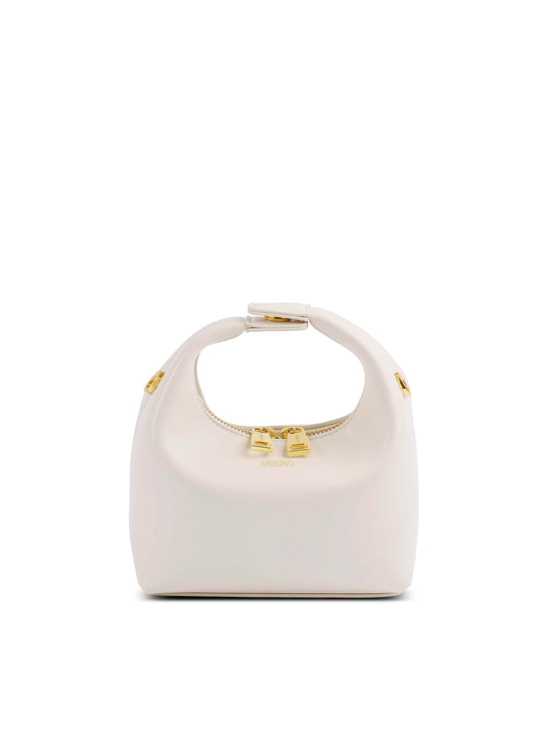 Sinbono Vienna Top Handle Crossbody Bag (Ivory) Review: Vegan Leather Style