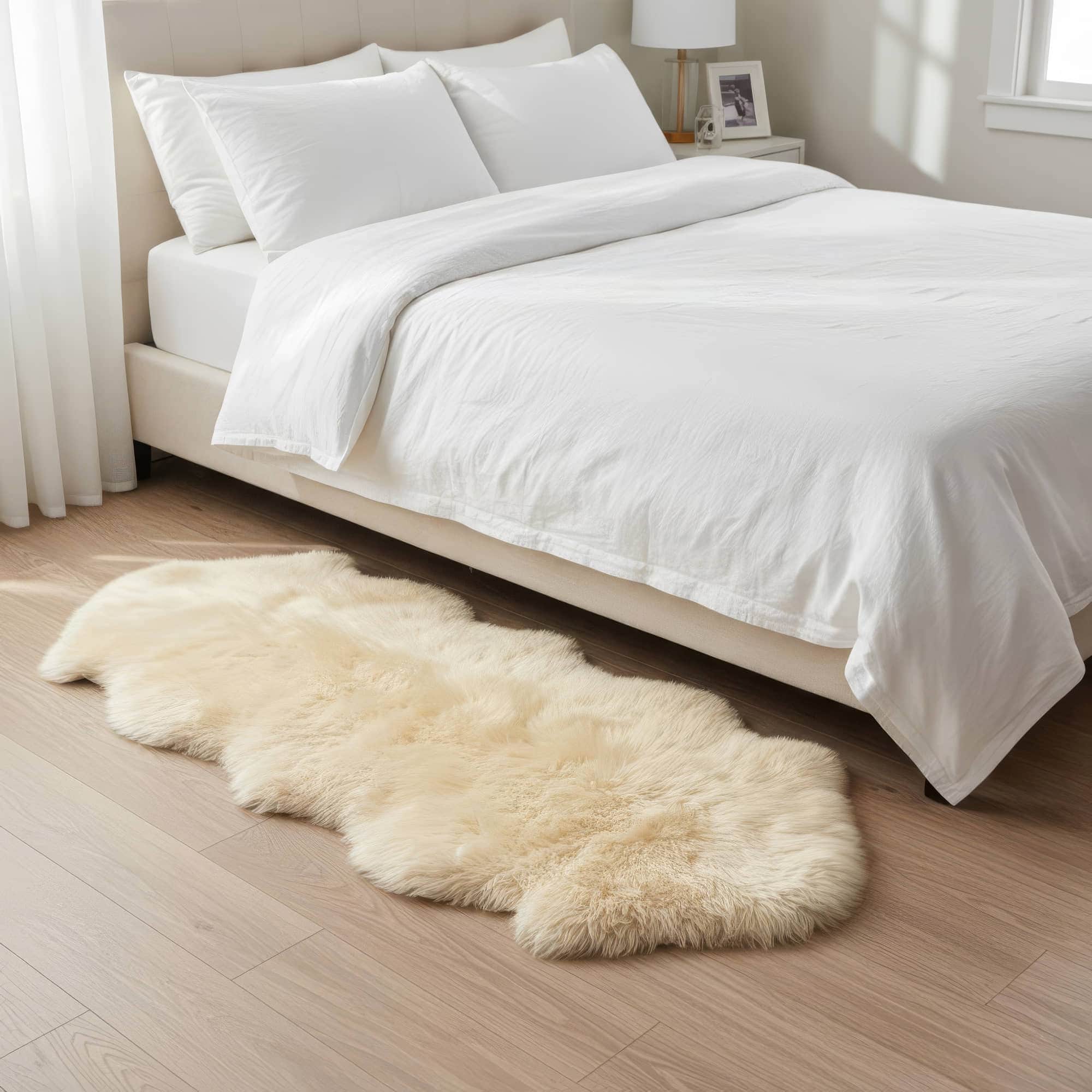 Super Area Rugs Champagne Sheepskin Rug Review: Ethically Sourced Shearling Luxury