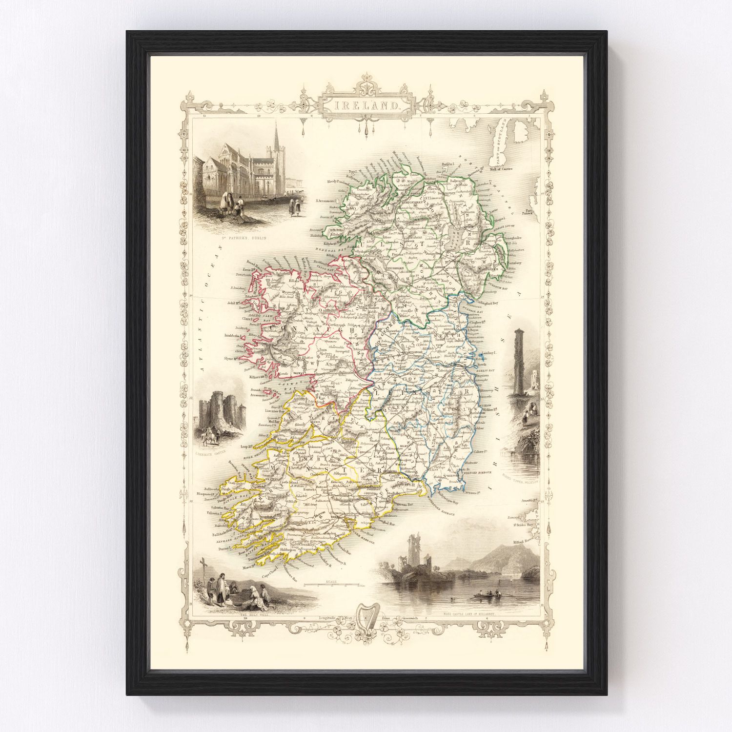 Ted's Vintage Art 1851 Map of Ireland Review 2026: Is This Restored Antique Print Worth It?