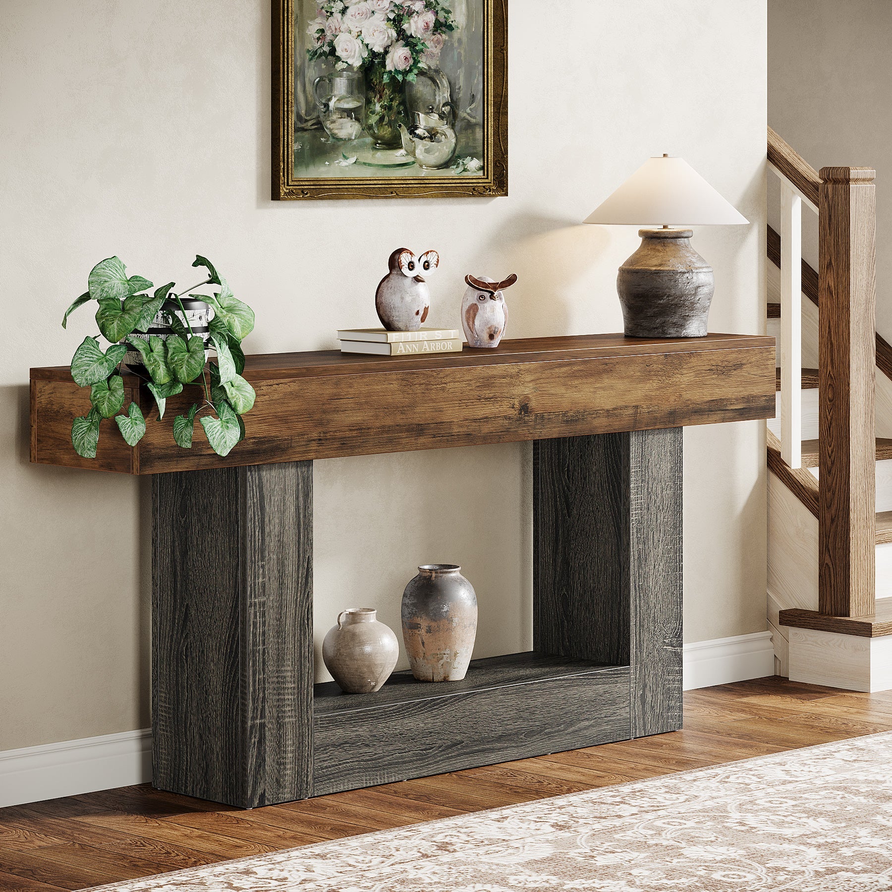 Tribesigns 63" 2-Tier Farmhouse Console Table Review 2026: Stylish Entryway Upgrade?
