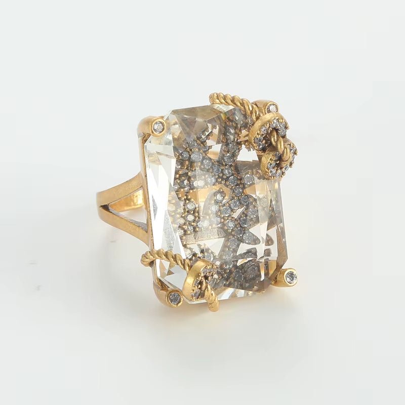 Voisson Crystal Vault Vintage Ring Review: Gold-Plated Vintage-Style Jewelry
