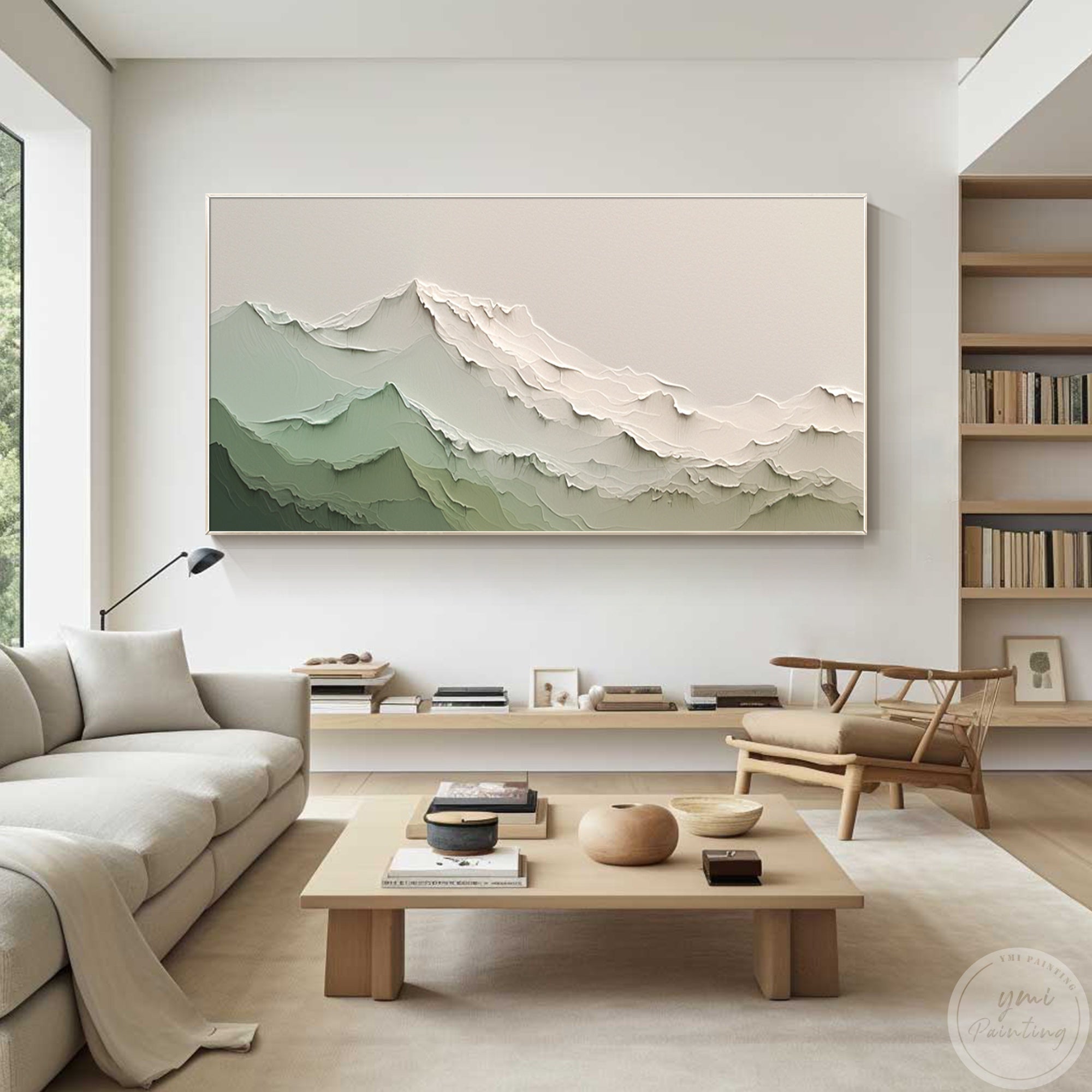 Ymipainting "Rolling Green Peaks" Mountain Range Wall Art Review