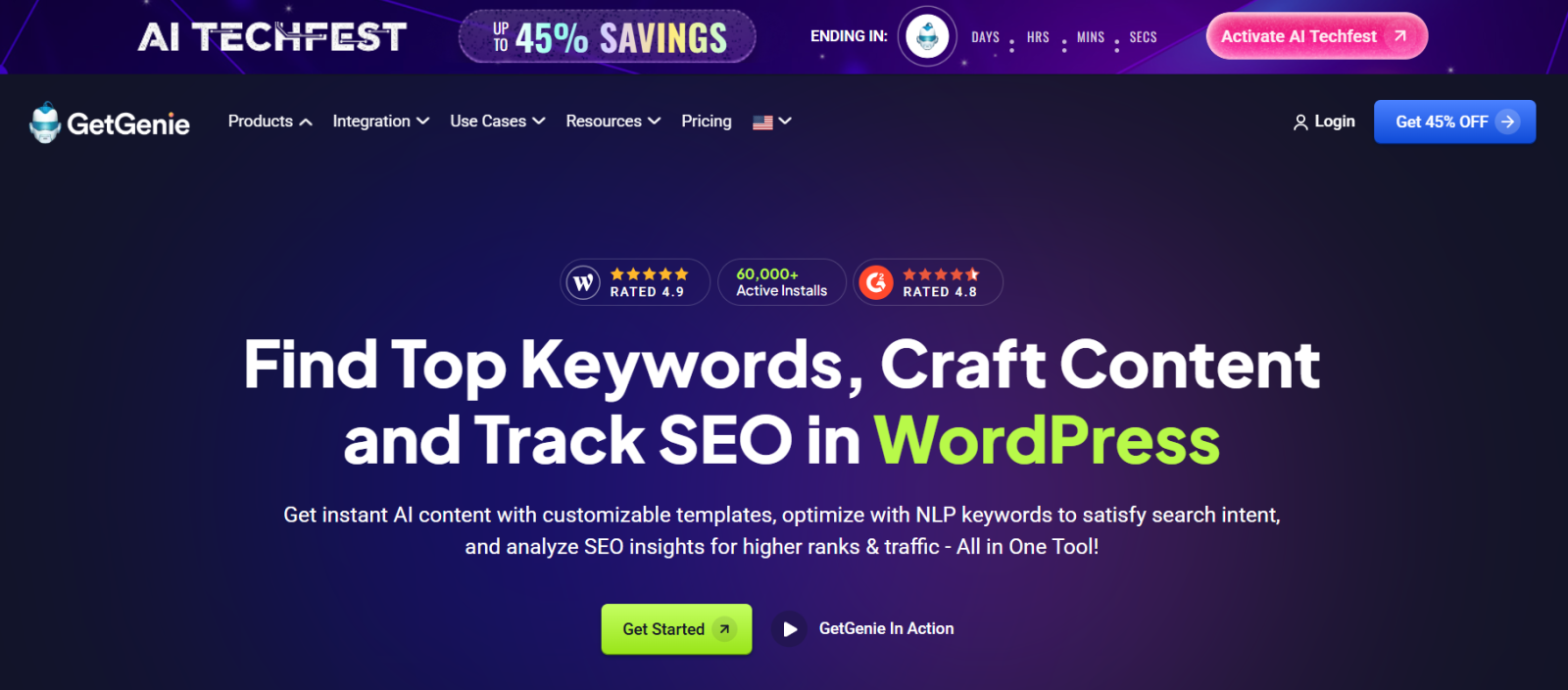 GetGenie AI Review (2026): The Smartest AI SEO Content & WordPress Assistant + Exclusive Deal